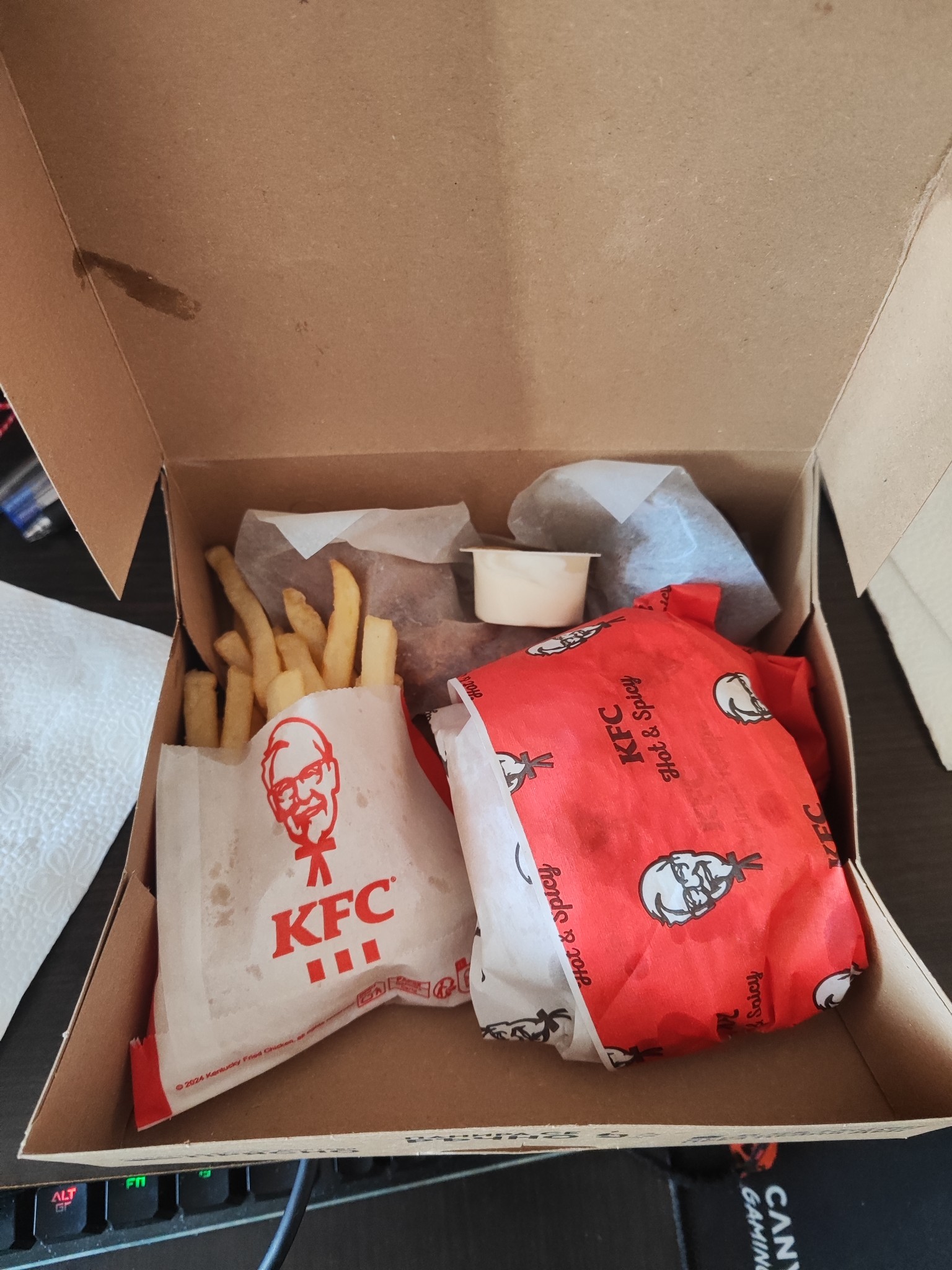 KFC Burger Combo Meal