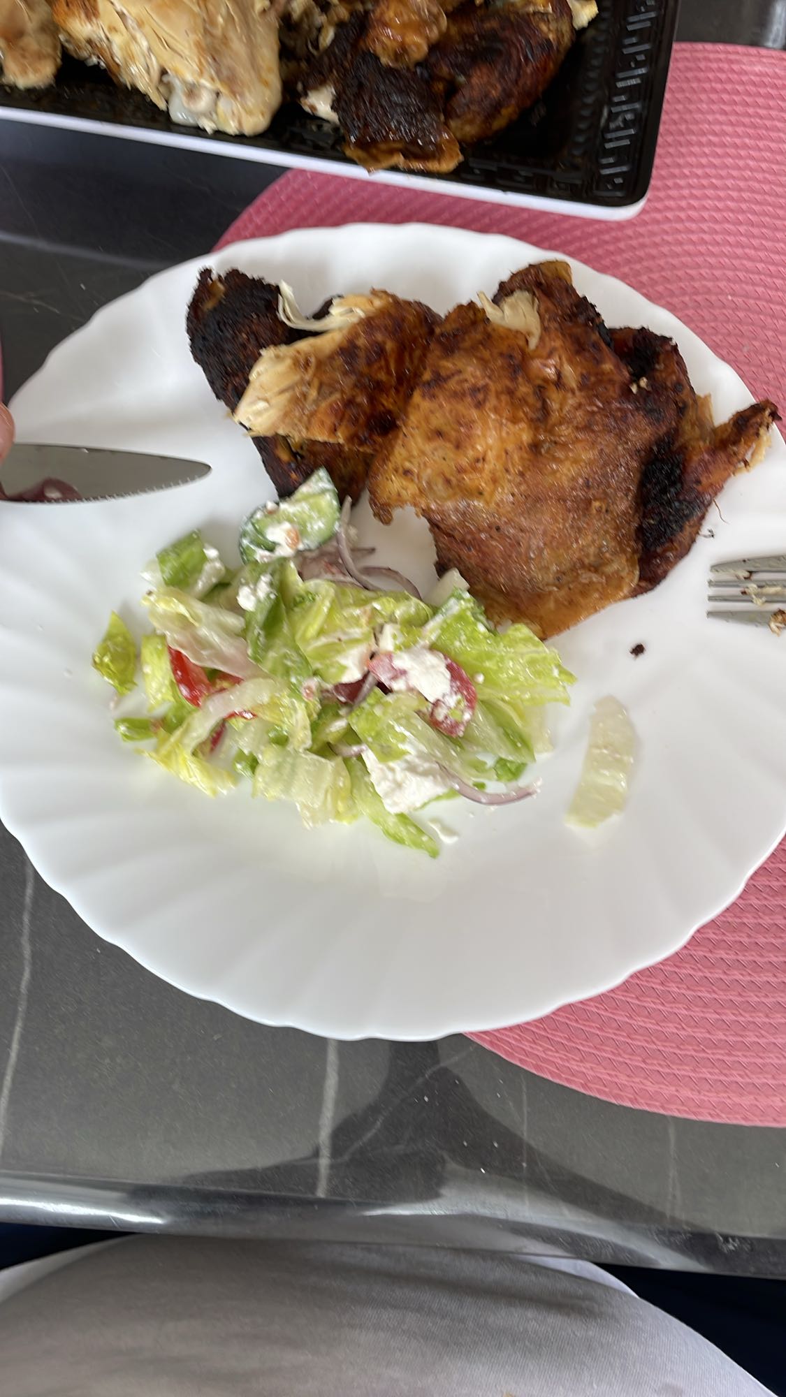 Grillad kyckling med sallad