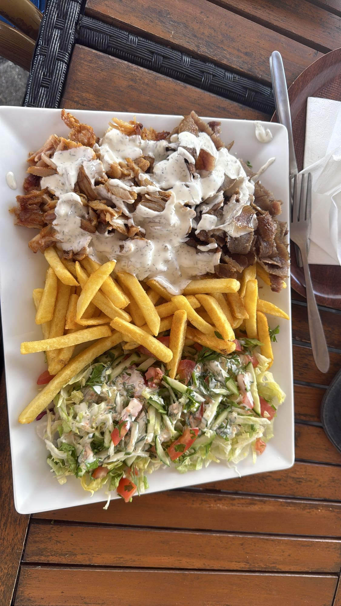 Plato de kebab mixto