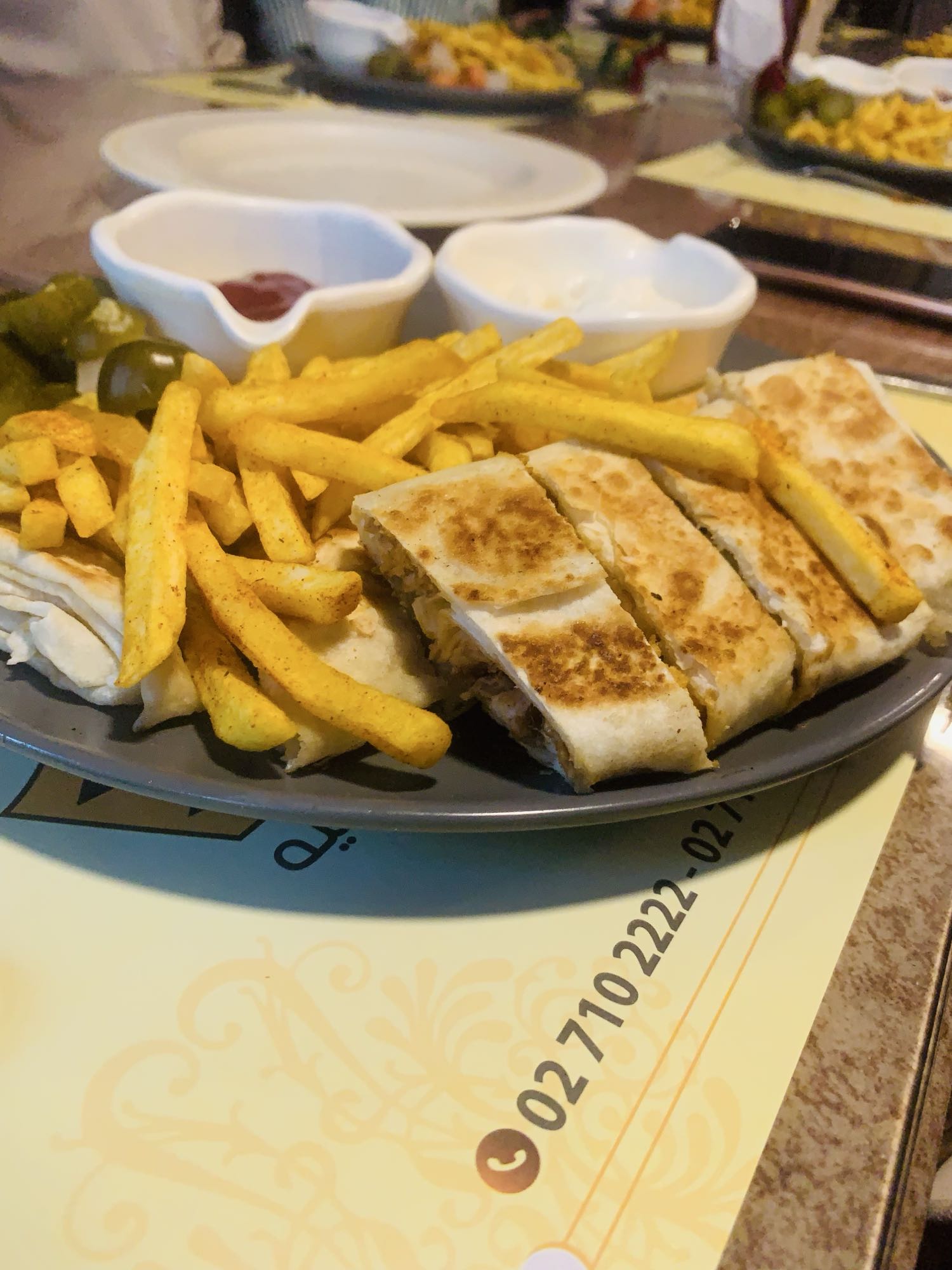 شاورما دجاج مع بطاطا