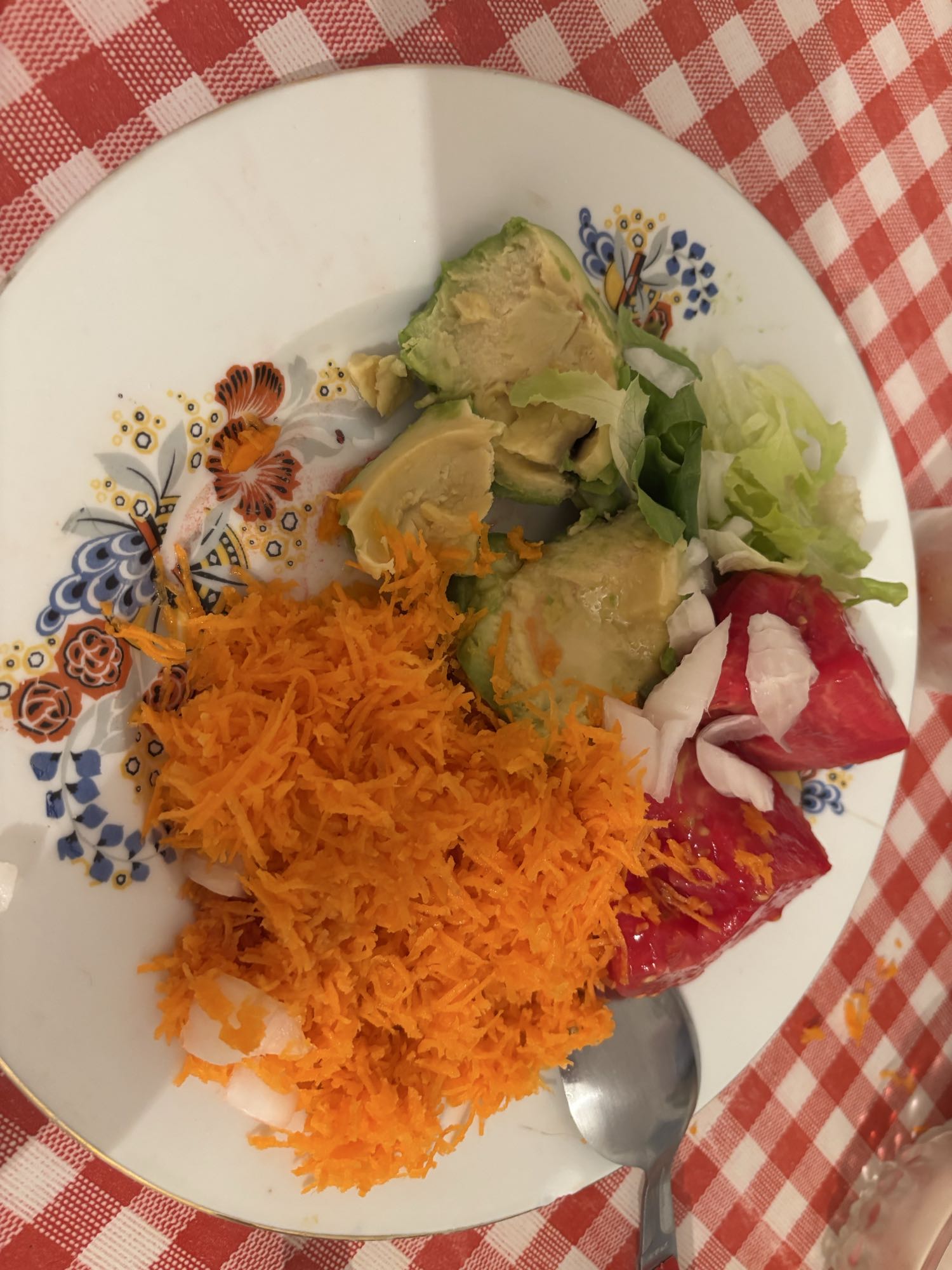 Salade fraîche colorée