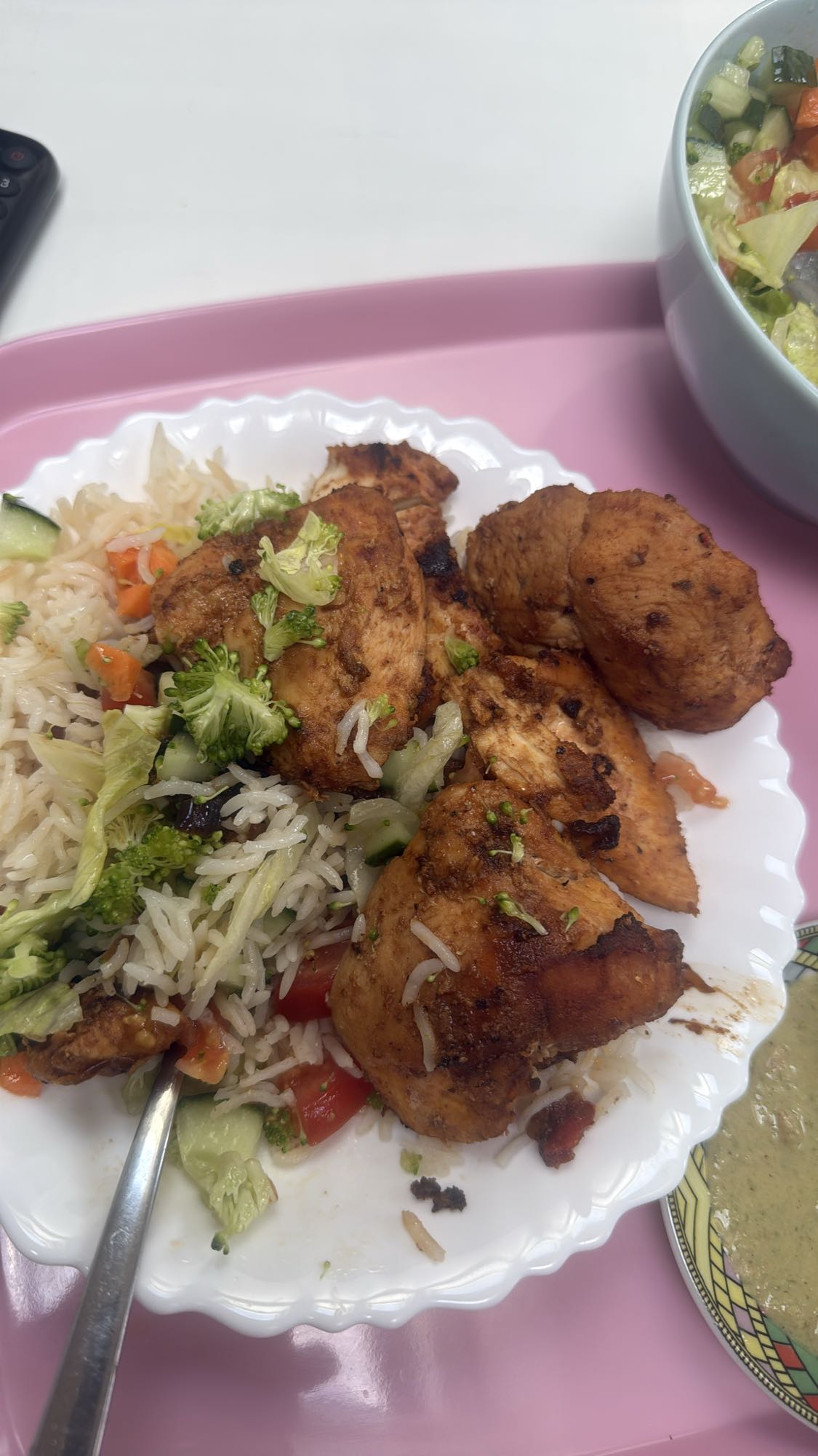 Krydret kylling med ris