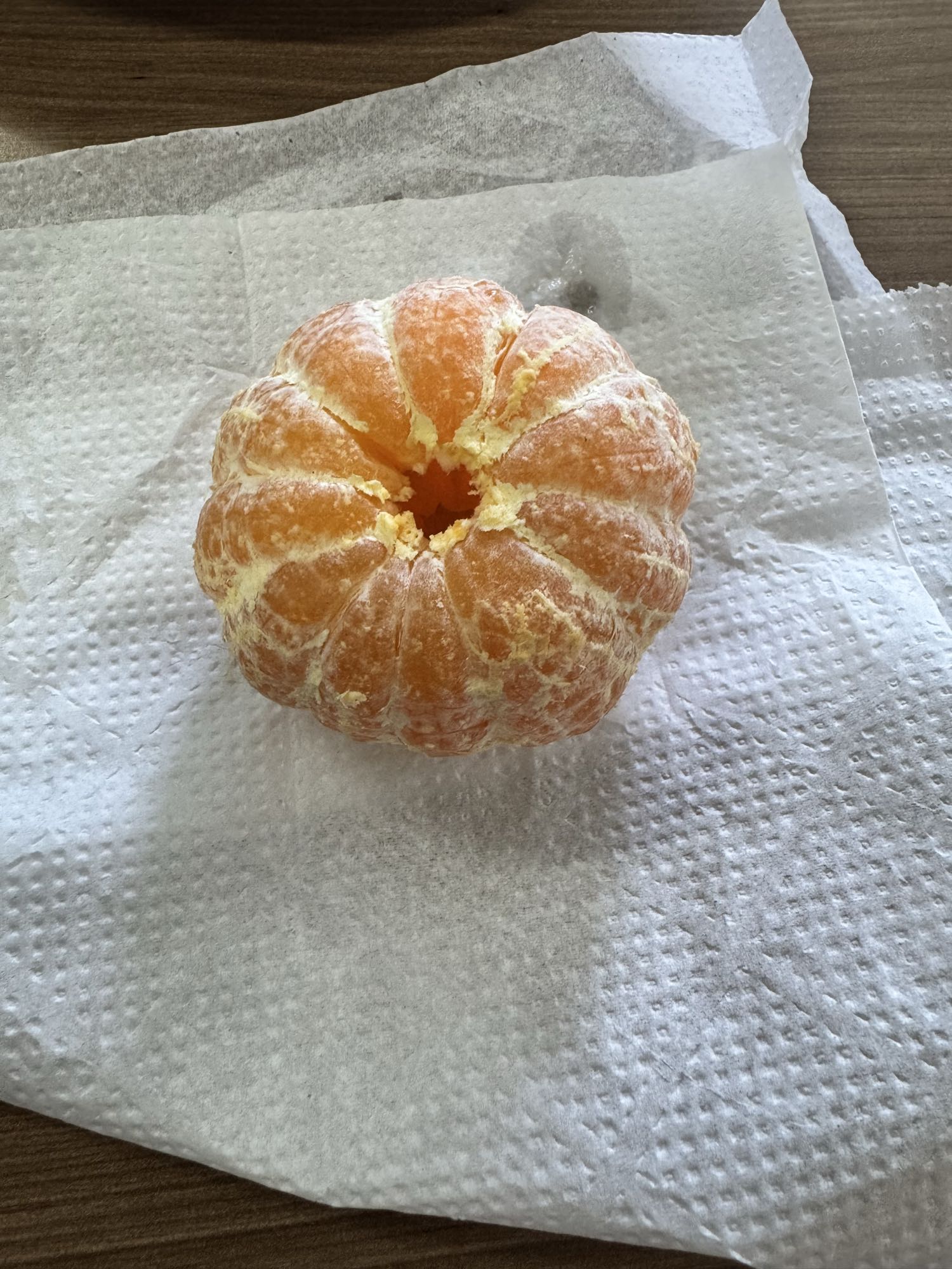 Tangerina descascada