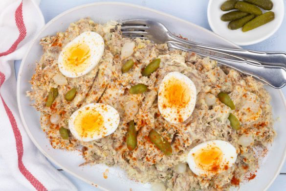 Huzarensalade met ei