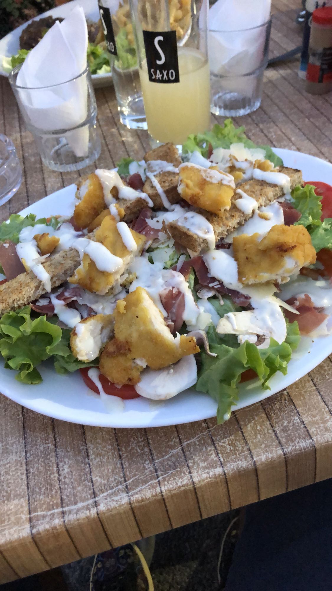 Salade croustillante poulet