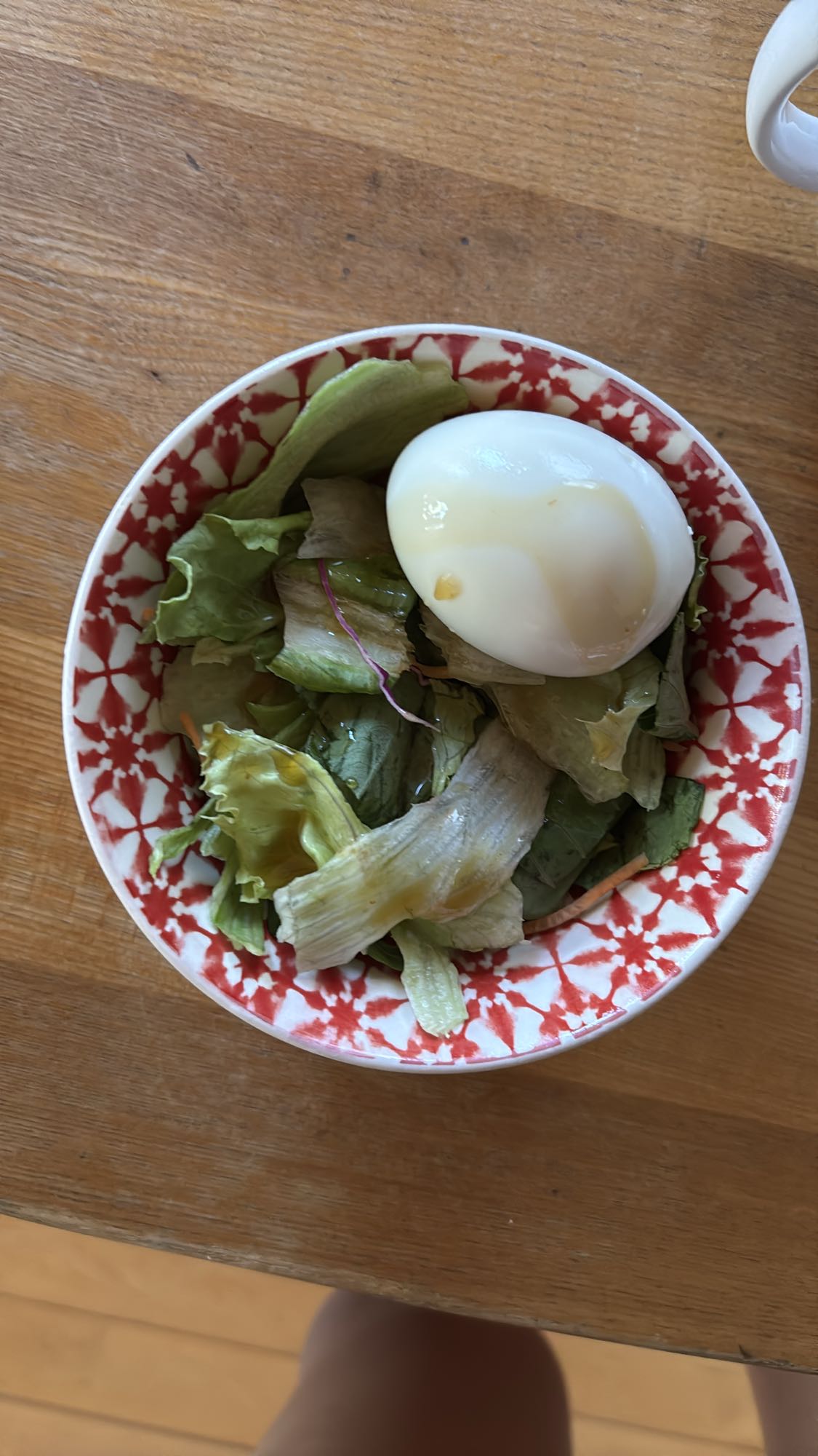 Egg and greens salad