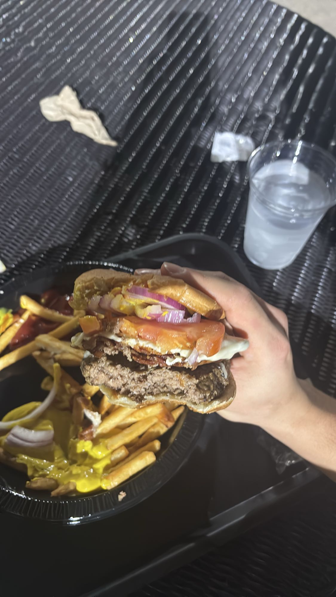 hamburguesa con papas