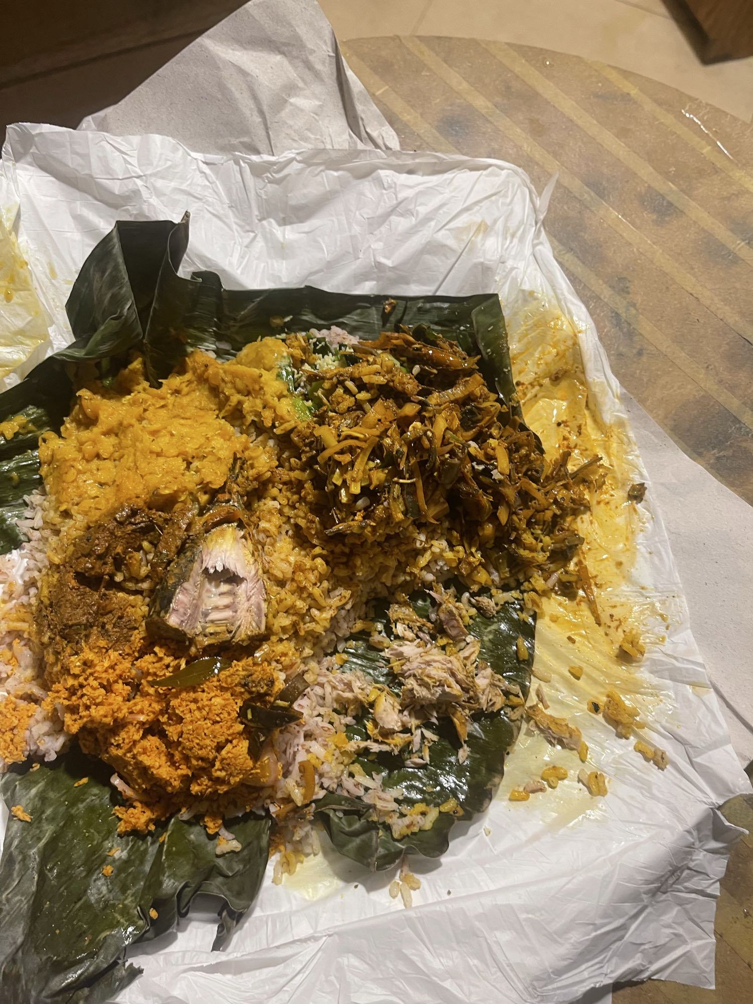 Banana Leaf Fish Rice