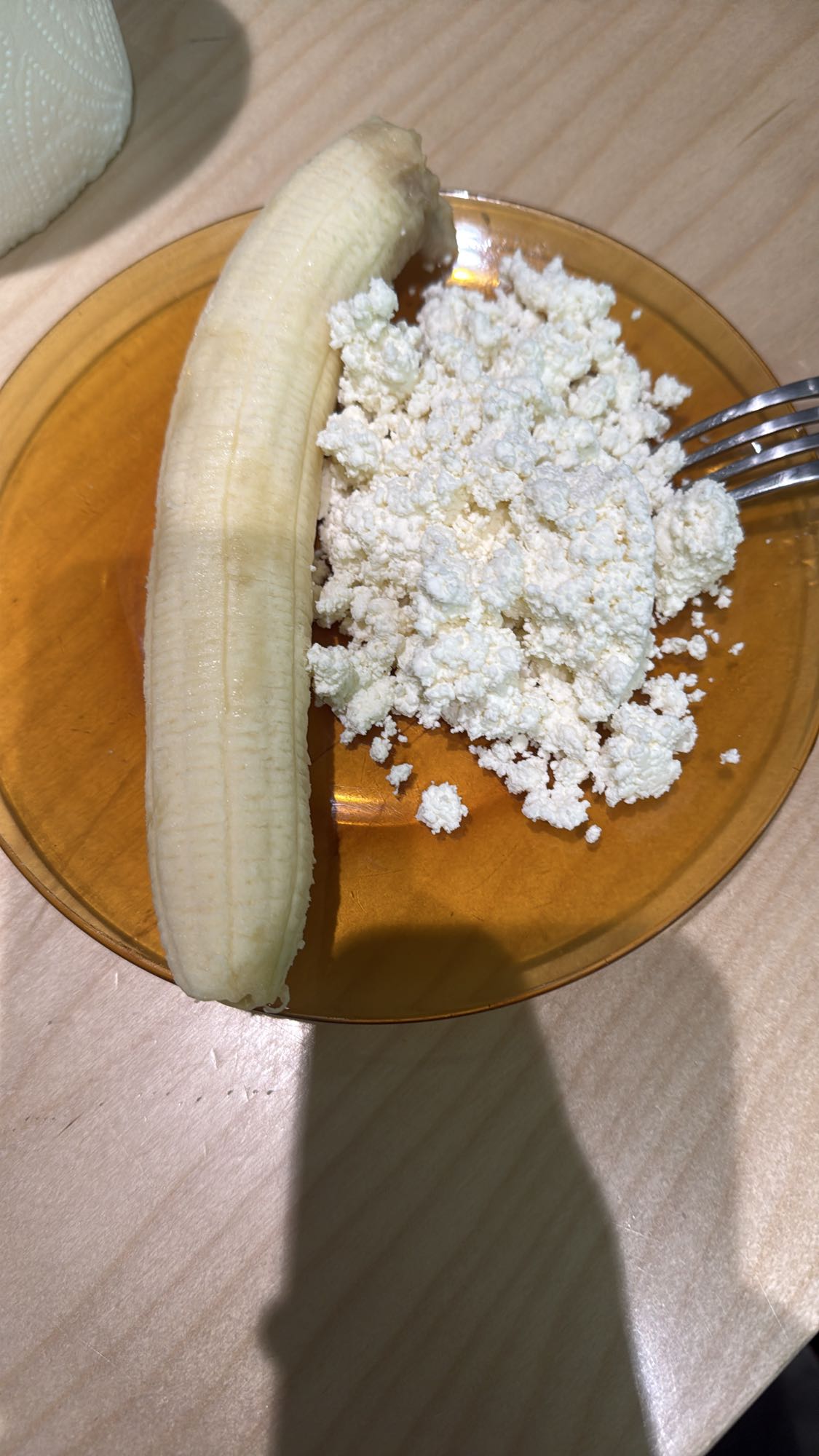 Banana with 0% Cottage Cheese