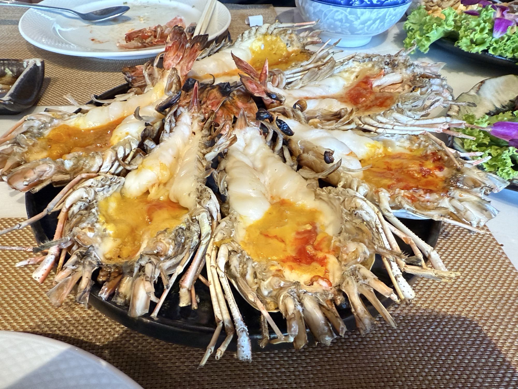 Grilled River Prawns