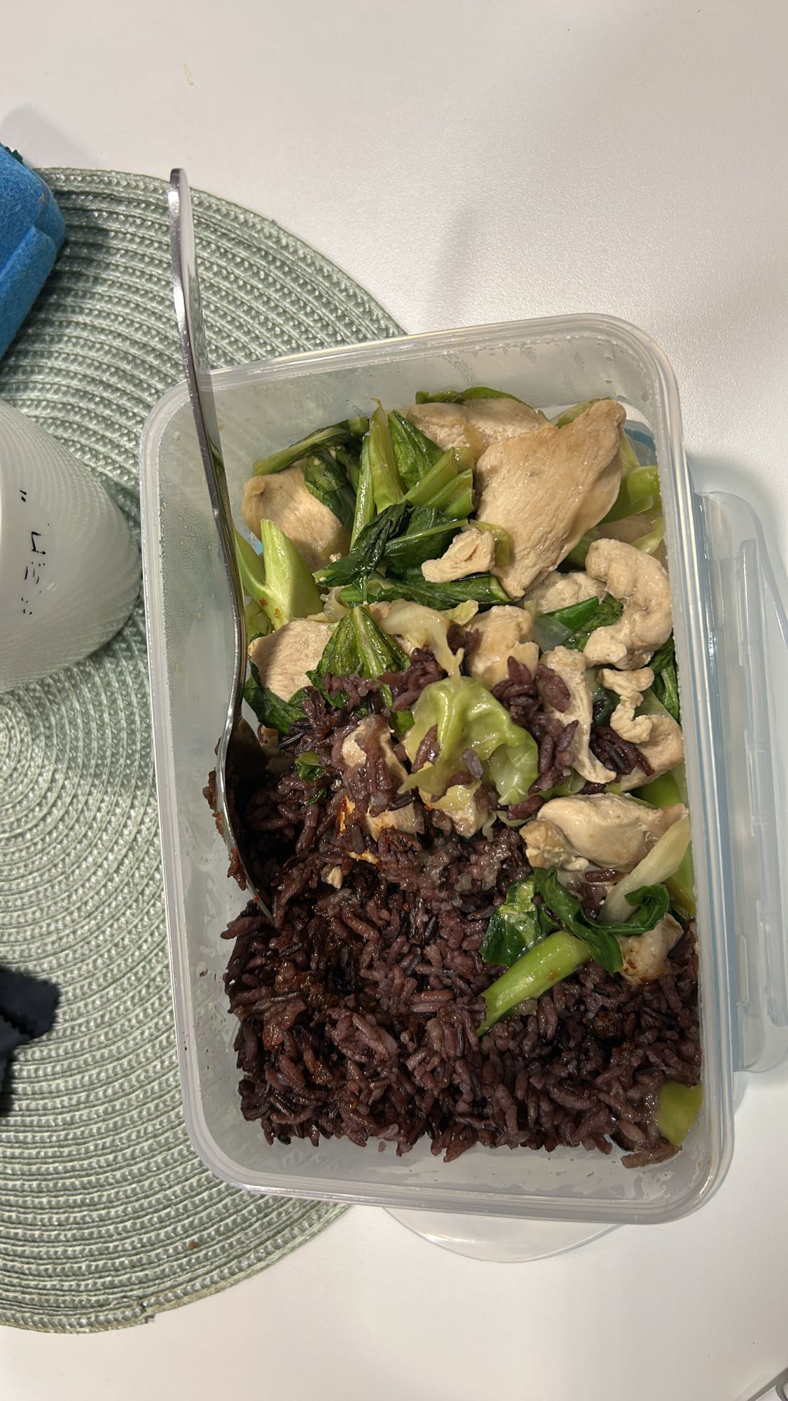 Kylling med svart ris