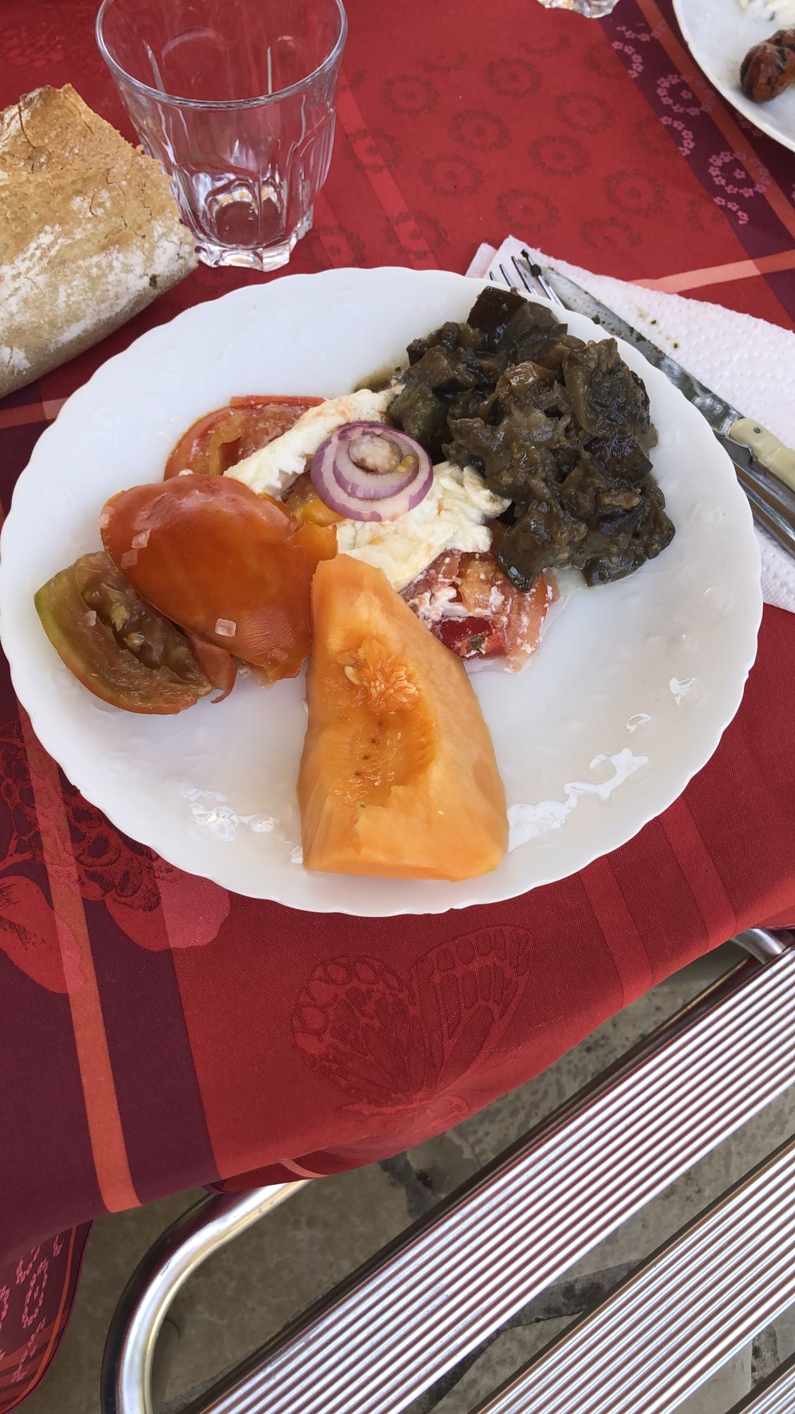 Assiette estivale fraîche