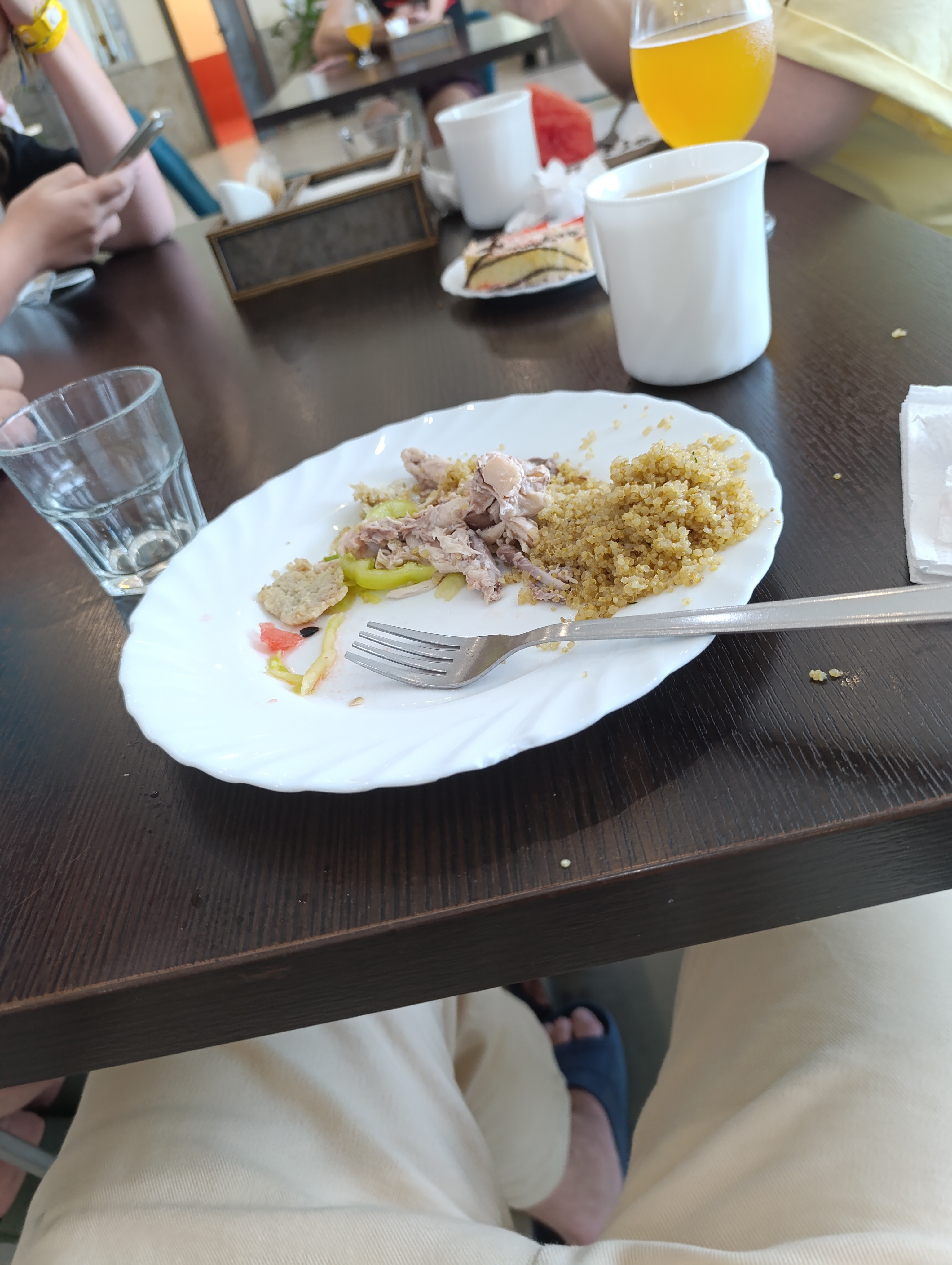 Chicken with quinoa salad