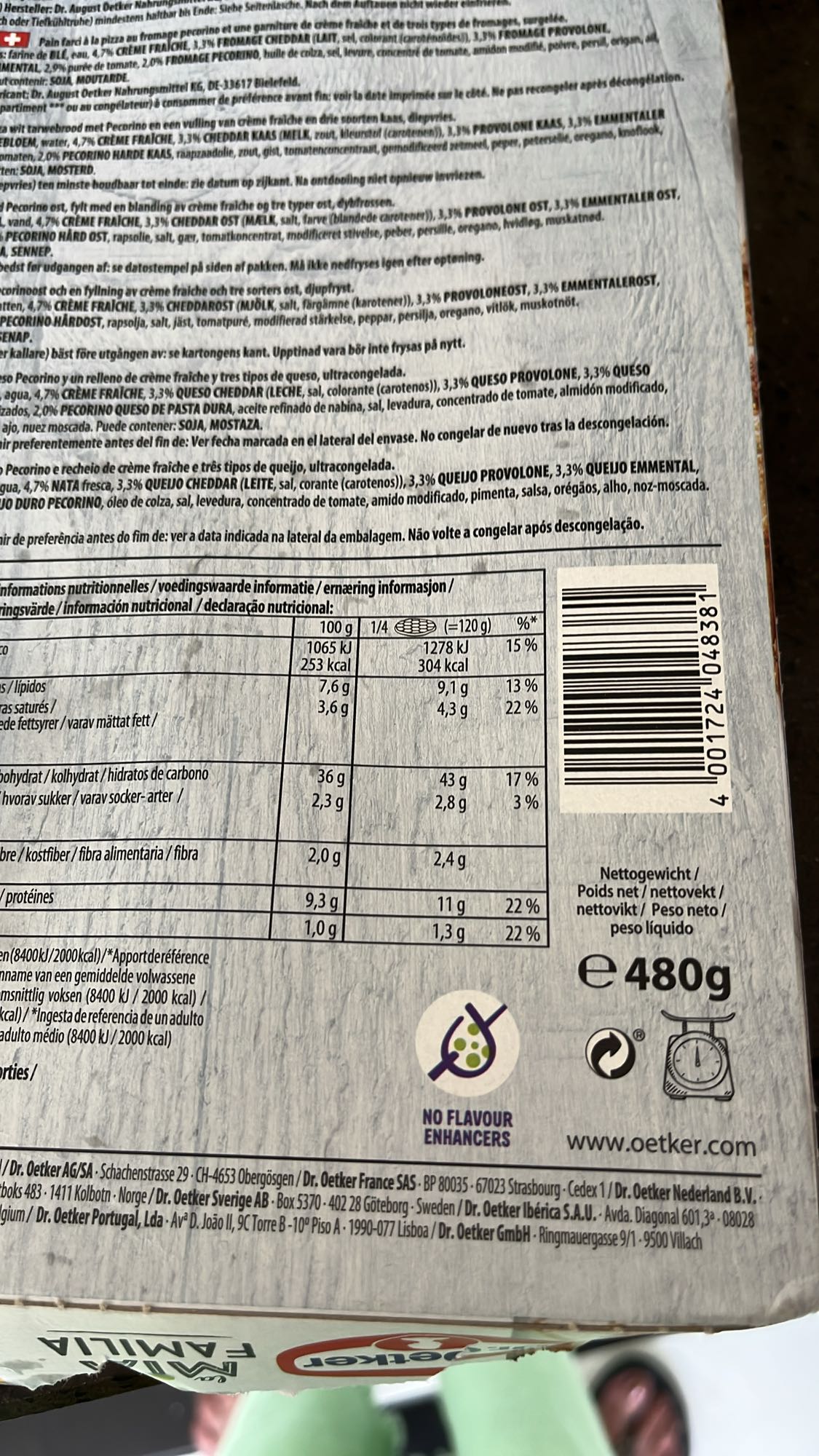 Dr. Oetker kaas pizza