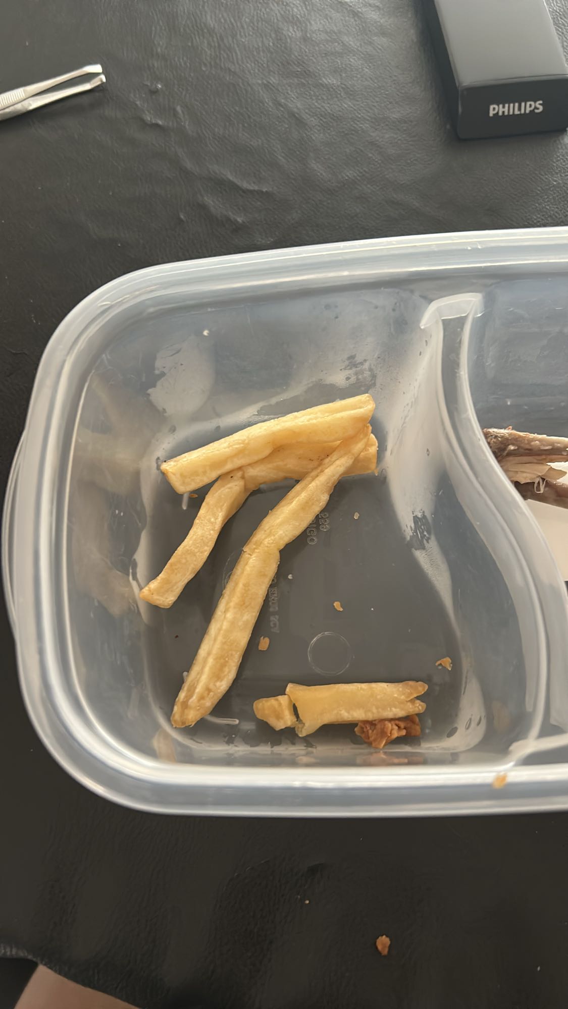 papas fritas sobrantes