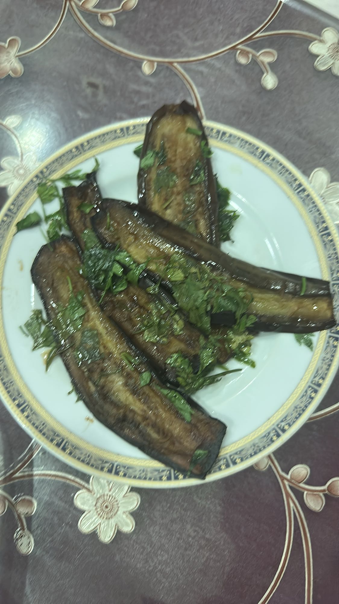 Grilled Eggplant with Herbs