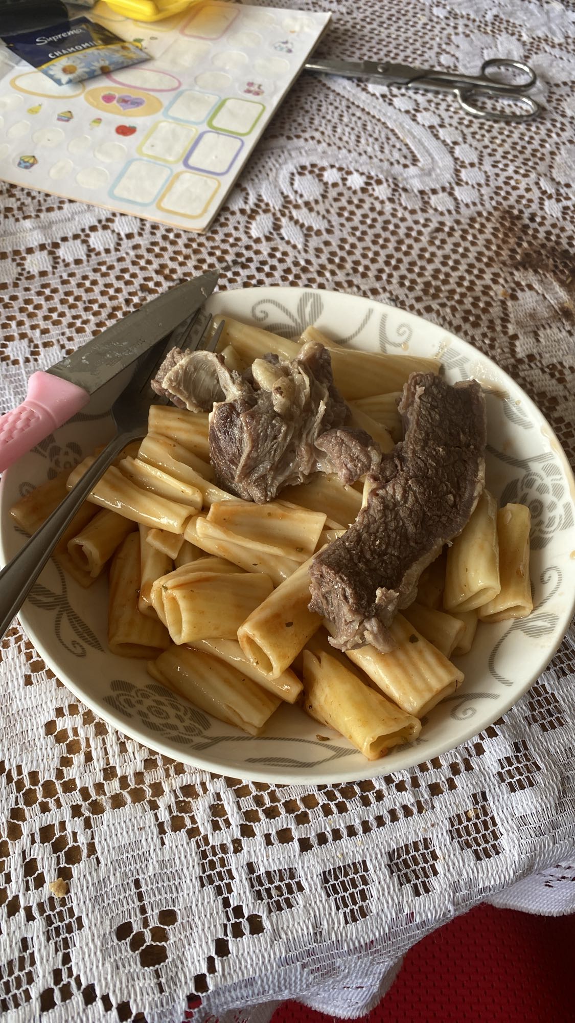 pasta con carne