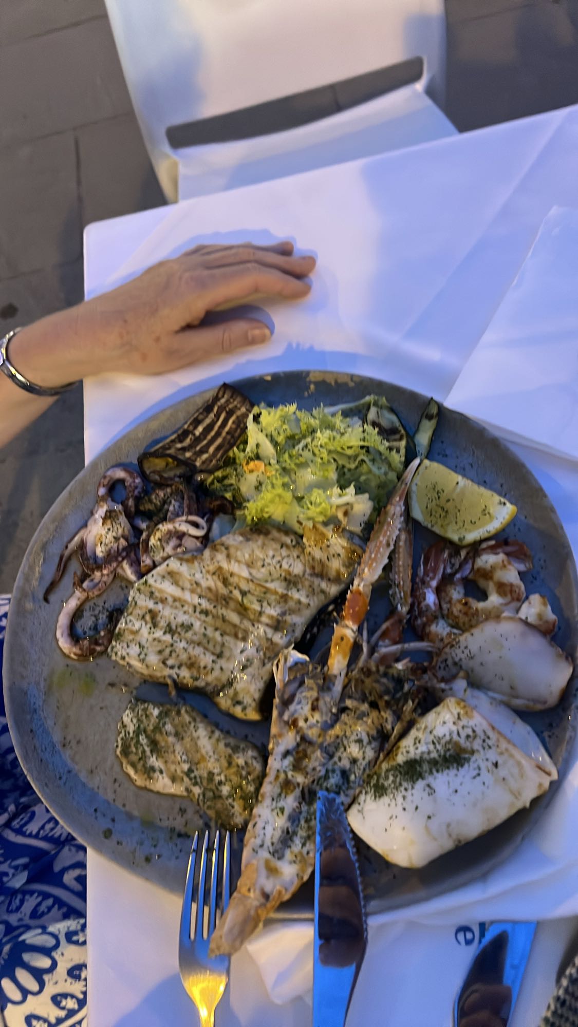 Grillowana mieszanka owoców morza