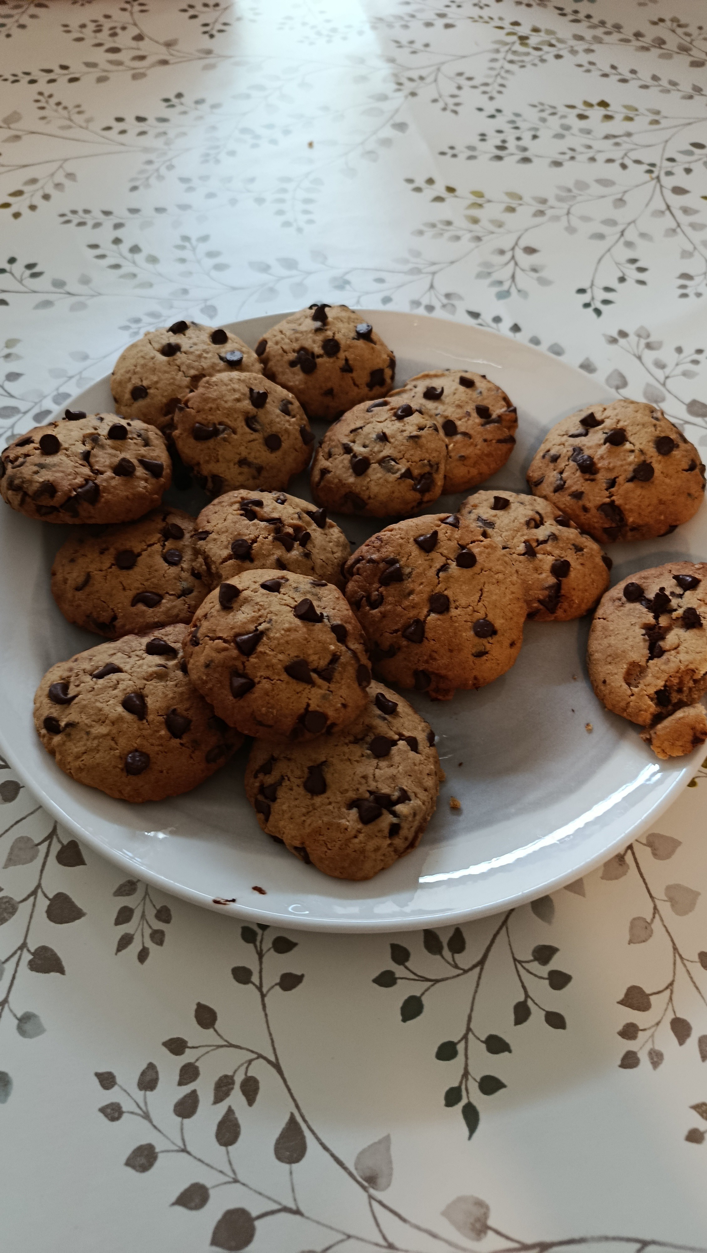 galletas con chispas de chocolate