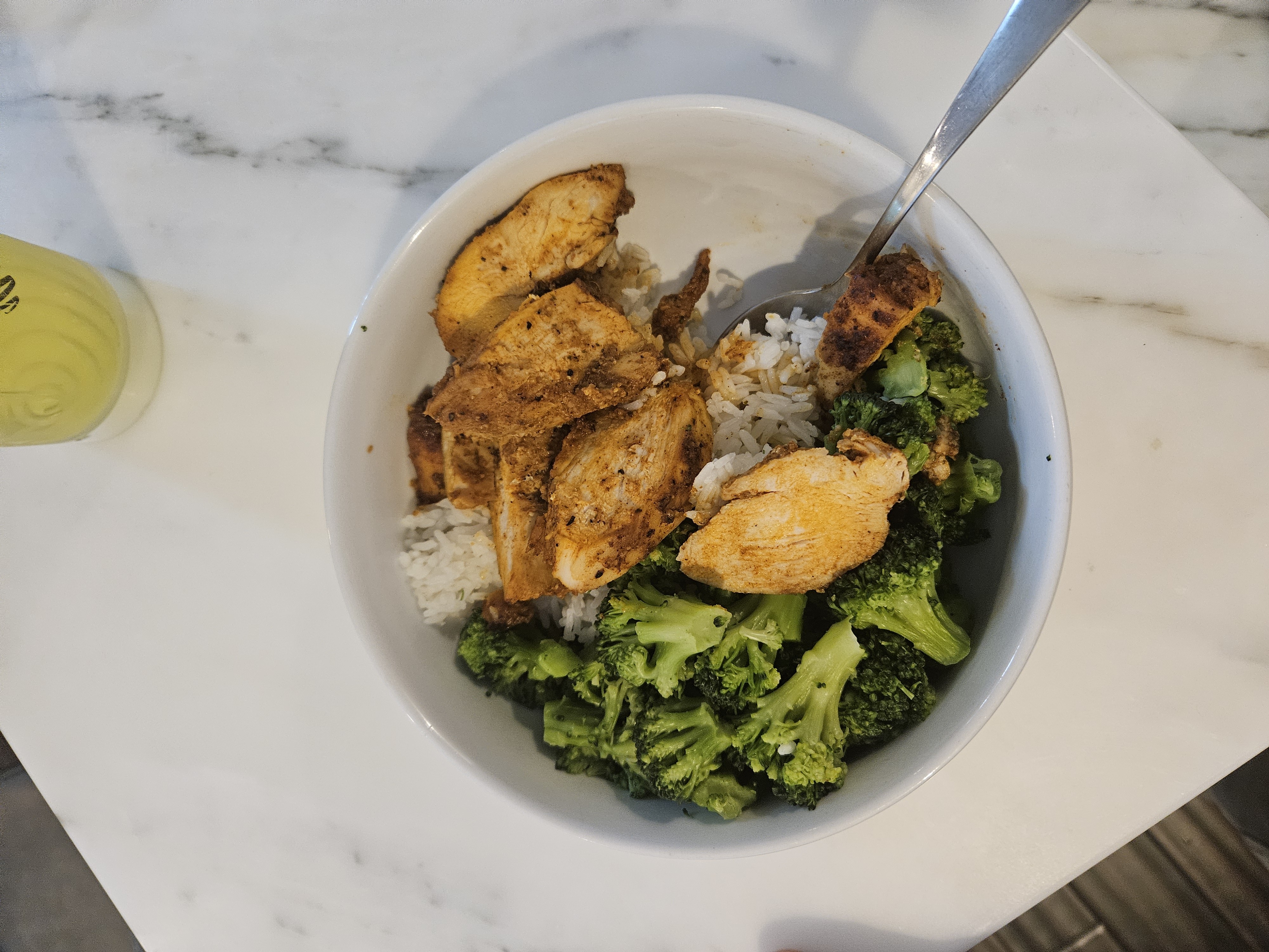 Chicken Rice Broccoli Bowl