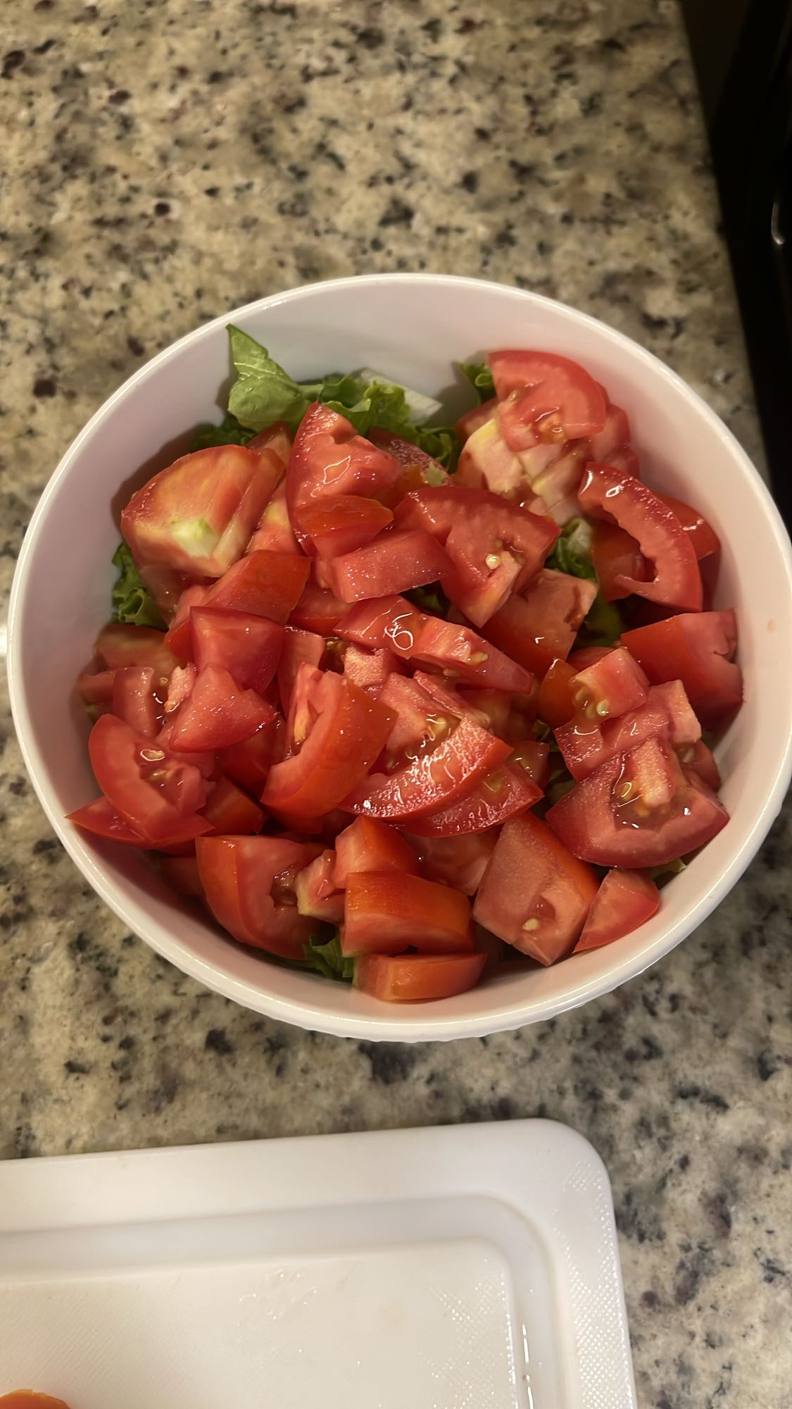 ensalada de tomate y lechuga