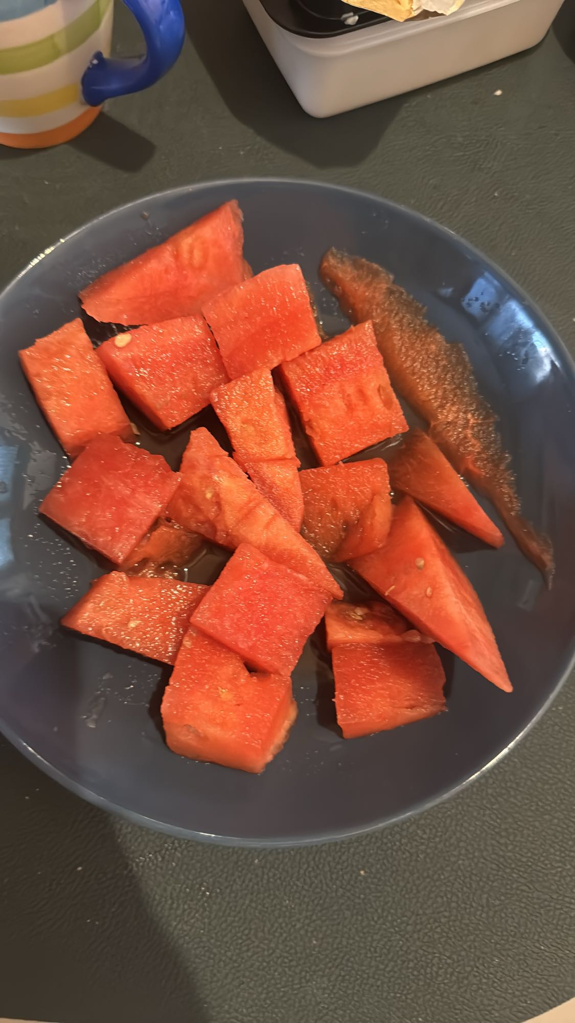 Wassermelonenwürfel