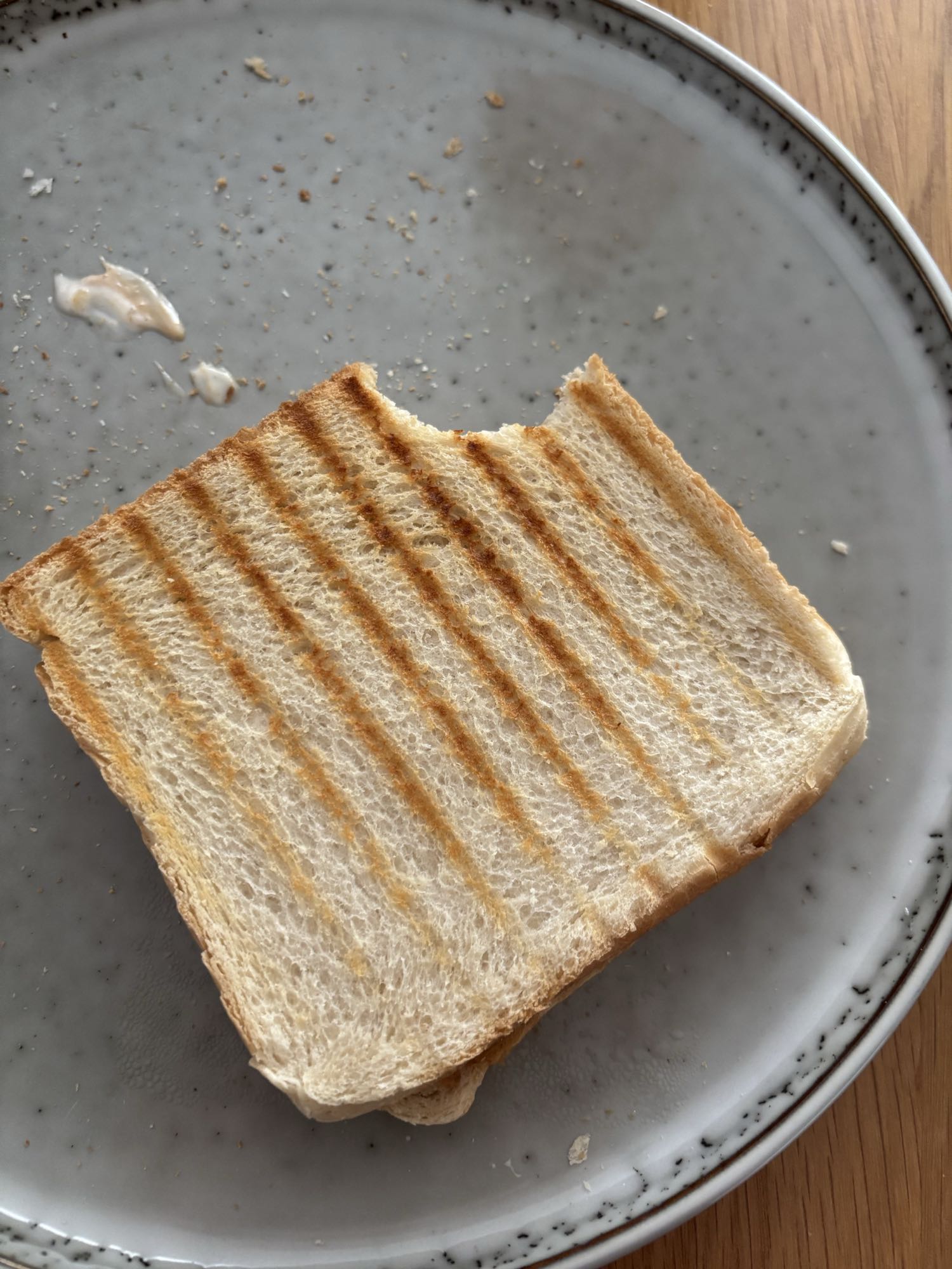 Grilled white bread sandwich