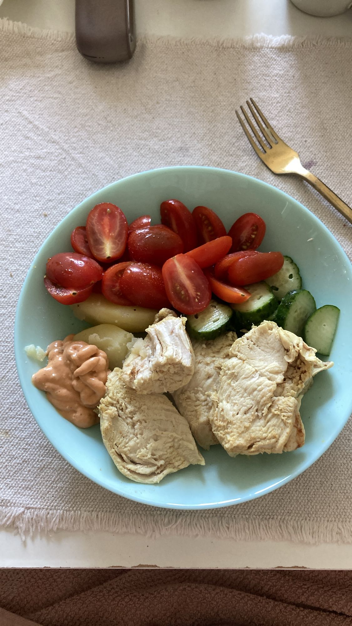 Chicken veggie plate