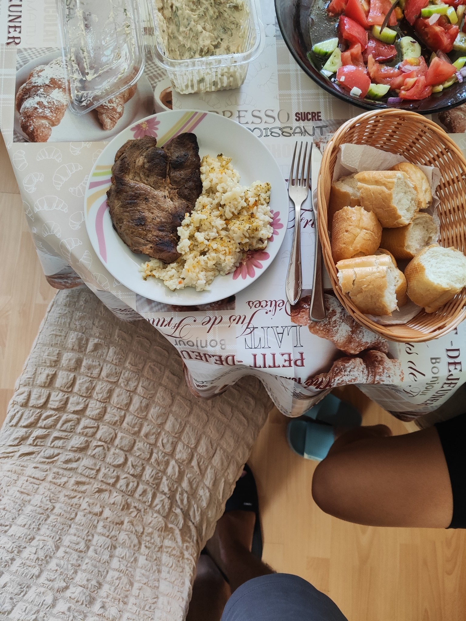 Grilled Meat with Rice