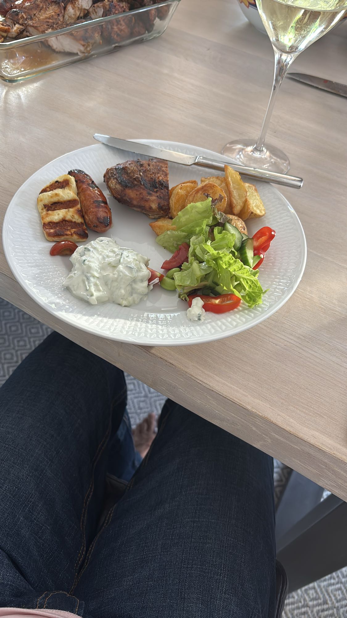 Grilltallrik med sås