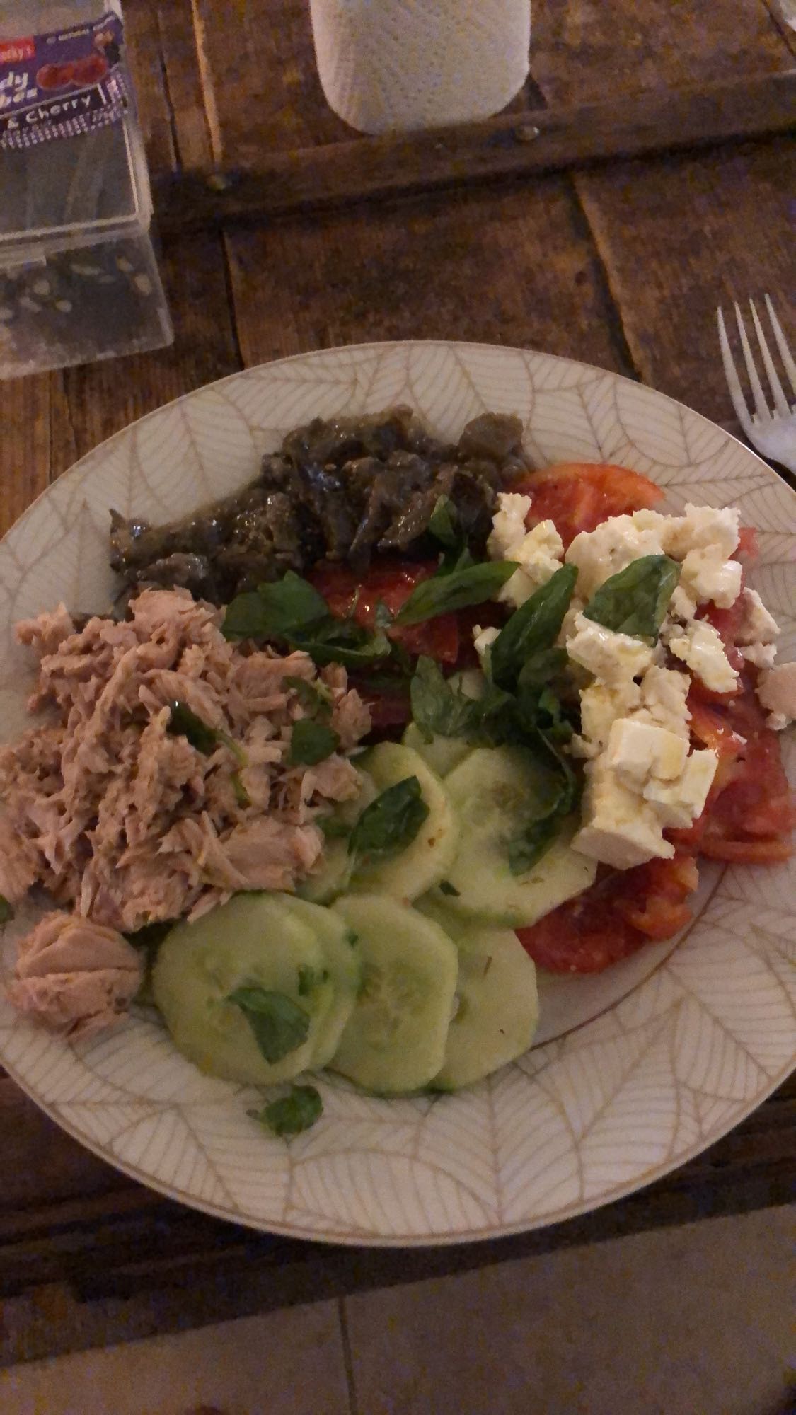 Salade au thon et feta