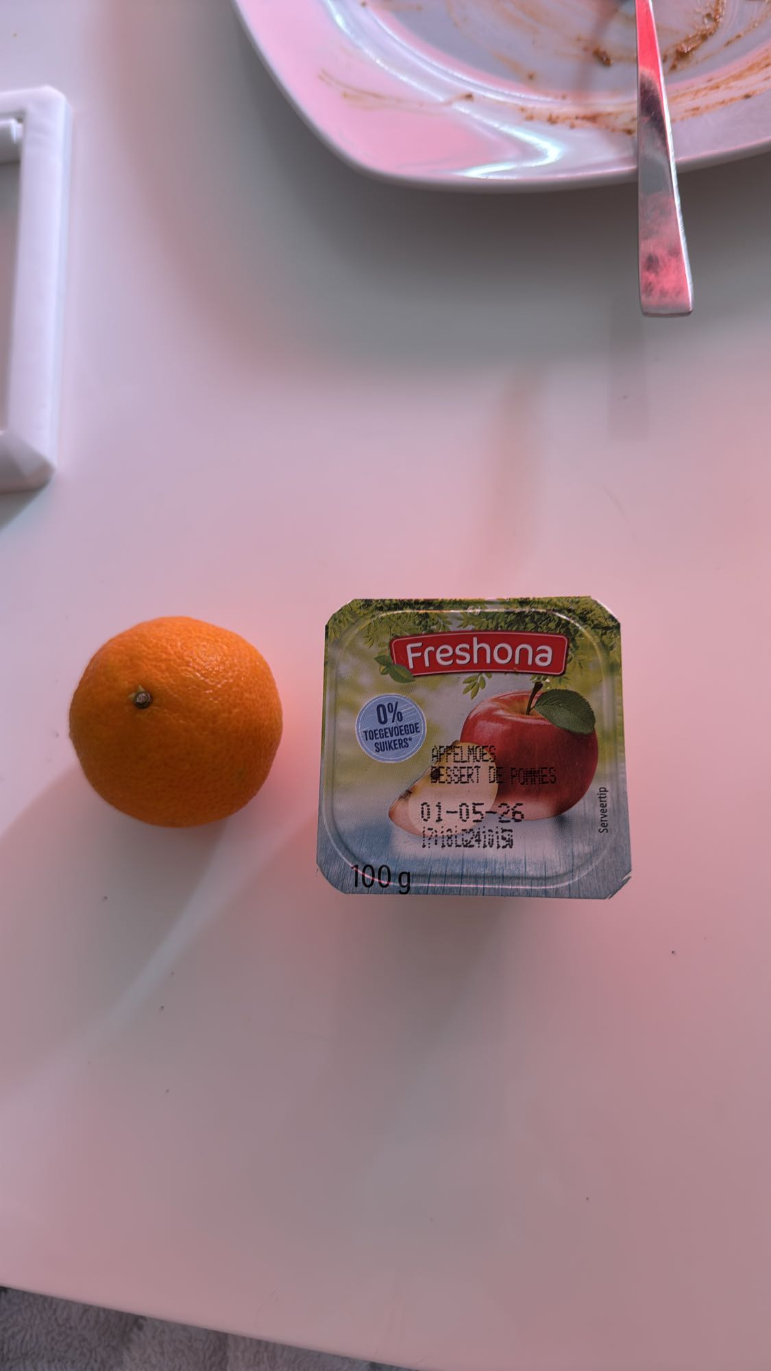 Appelmoes en mandarijn