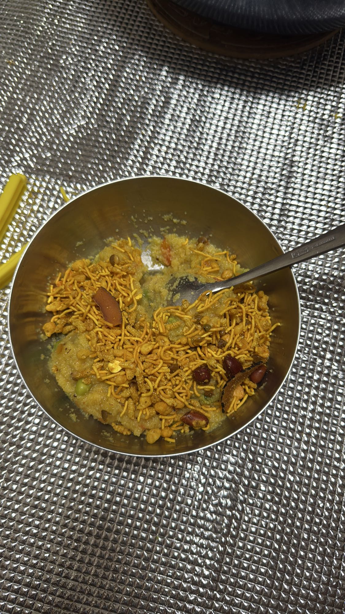 Upma with Namkeen Topping