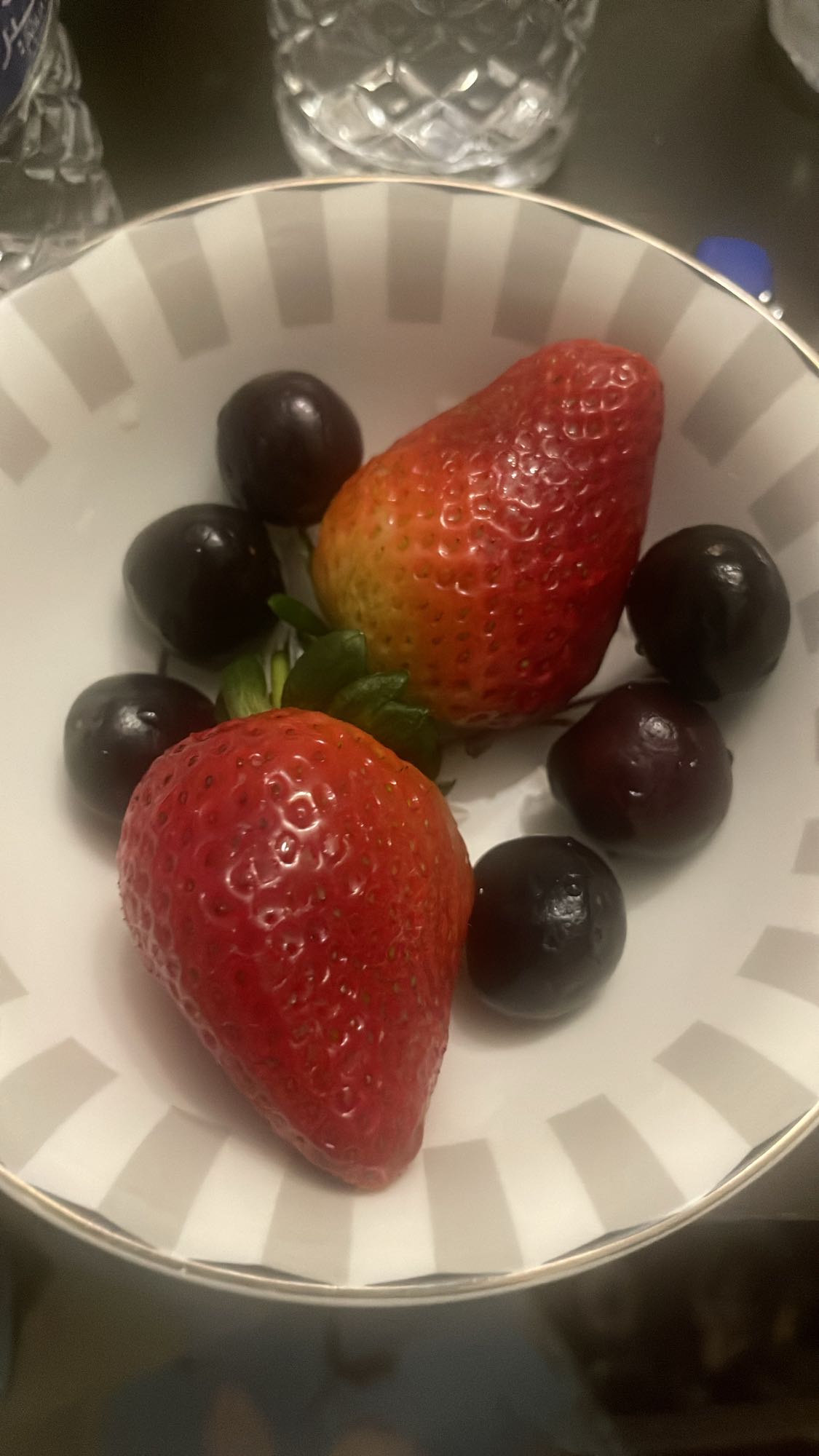 Strawberries and Grapes