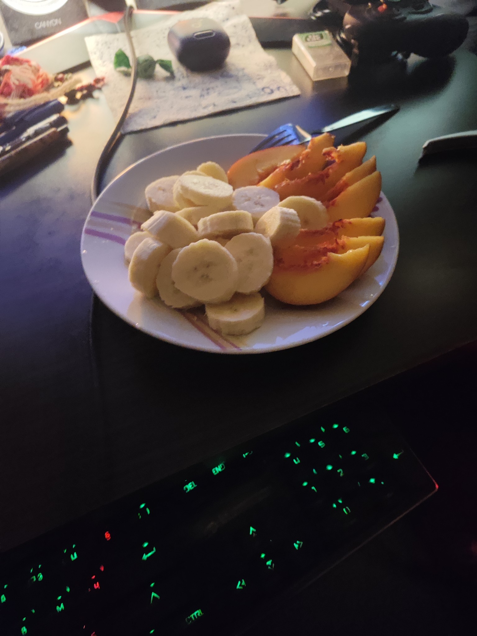 Banana and Persimmon Plate