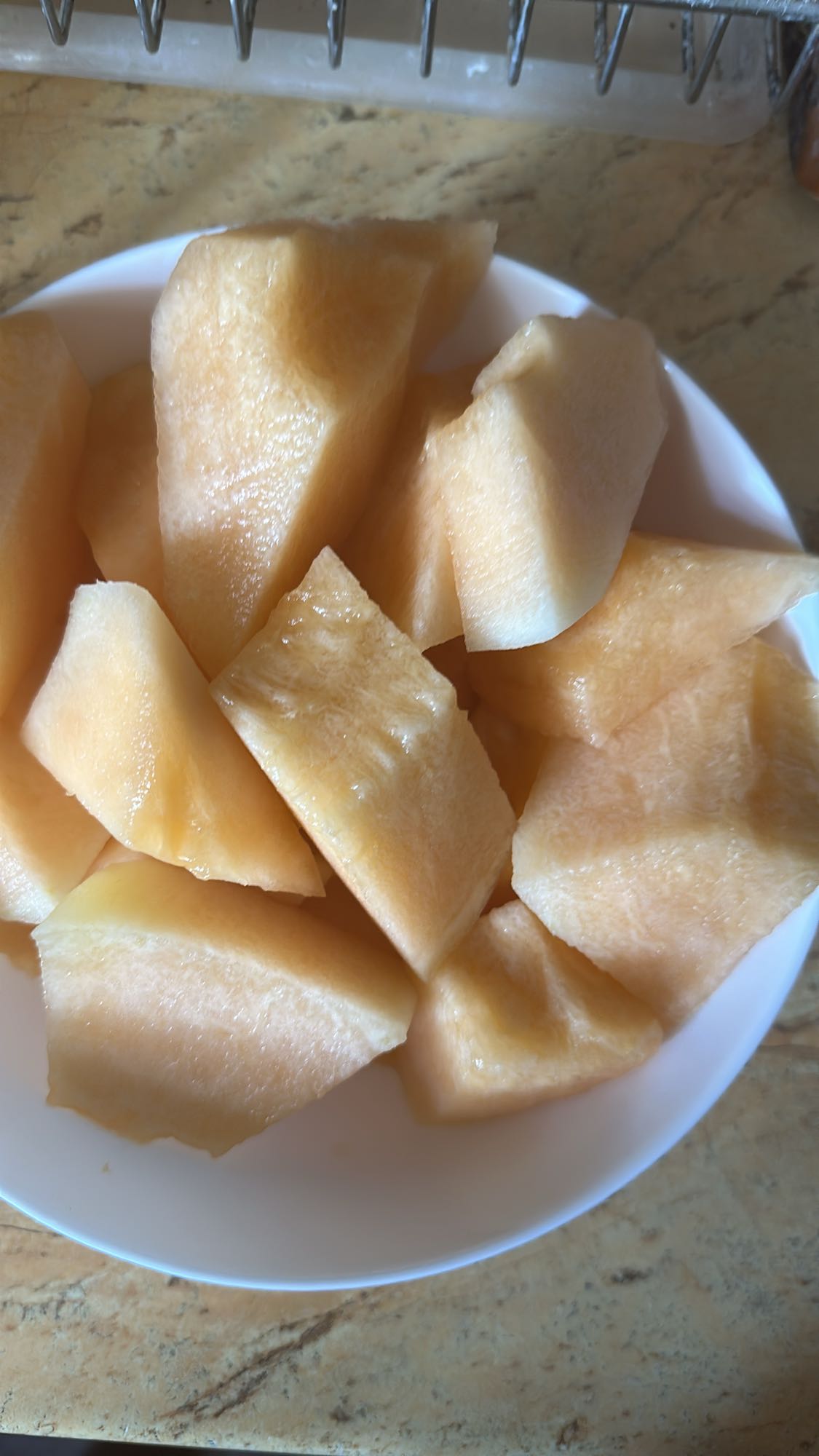 Fresh cantaloupe bowl