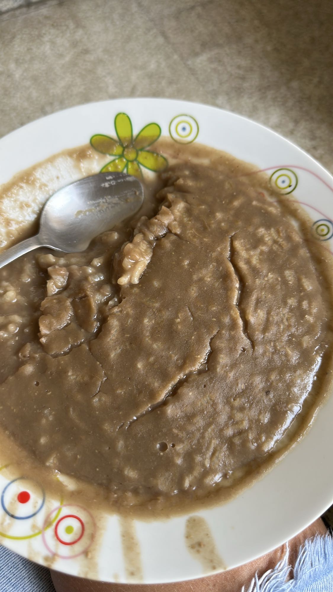 Lentil meat porridge