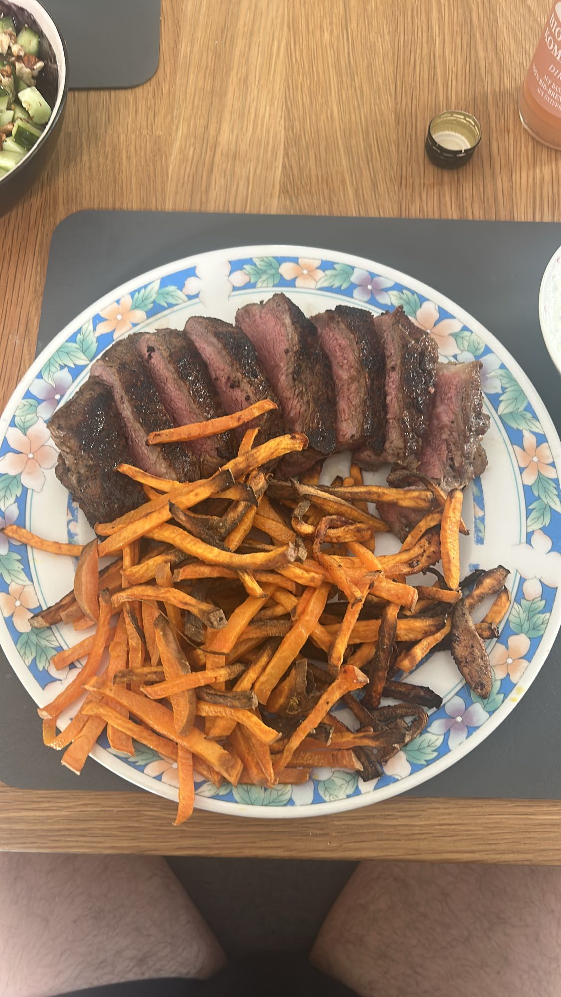 Steak mit Süßkartoffeln