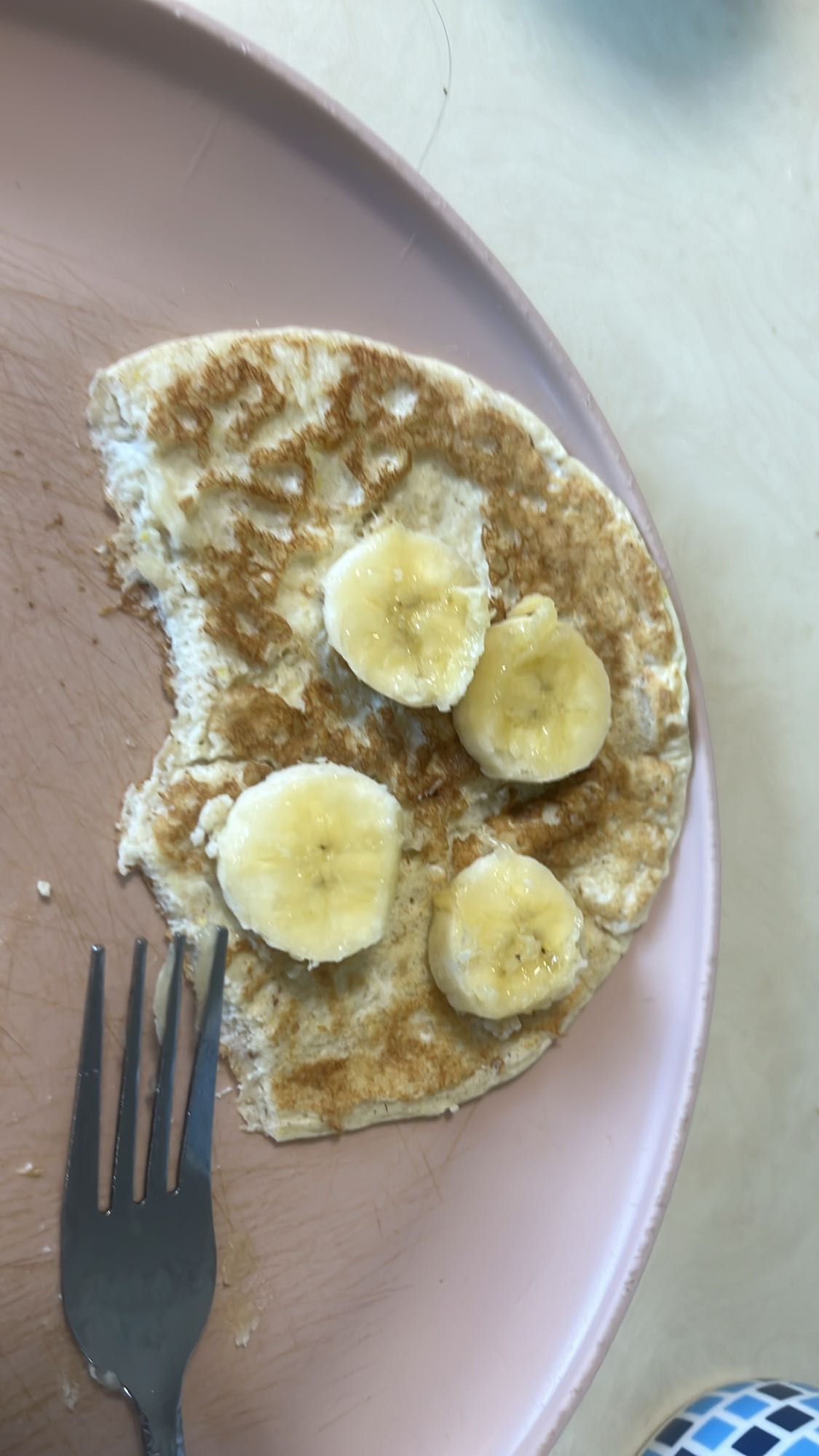 Tortita de plátano y huevo