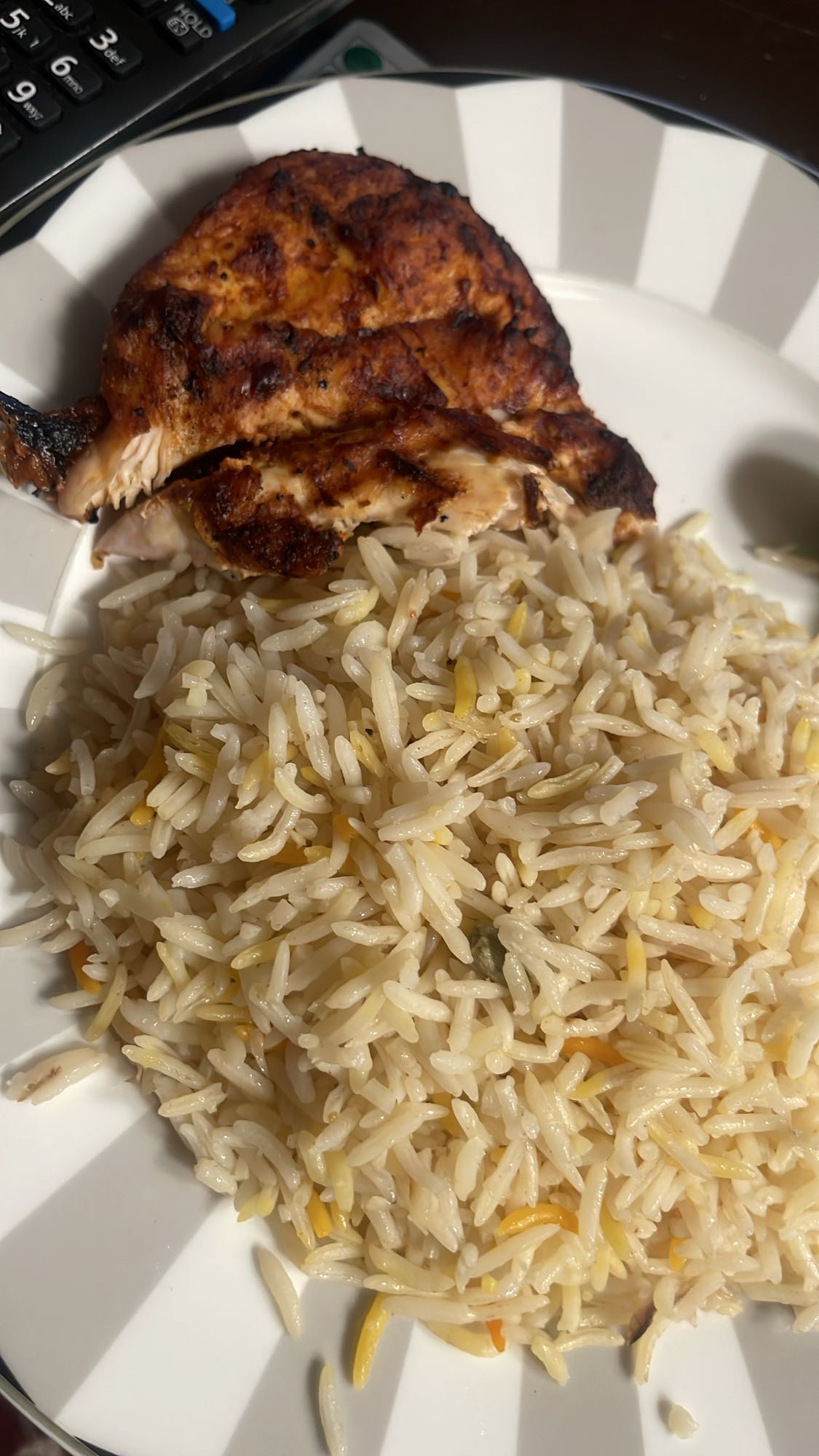 Grilled Chicken with Rice