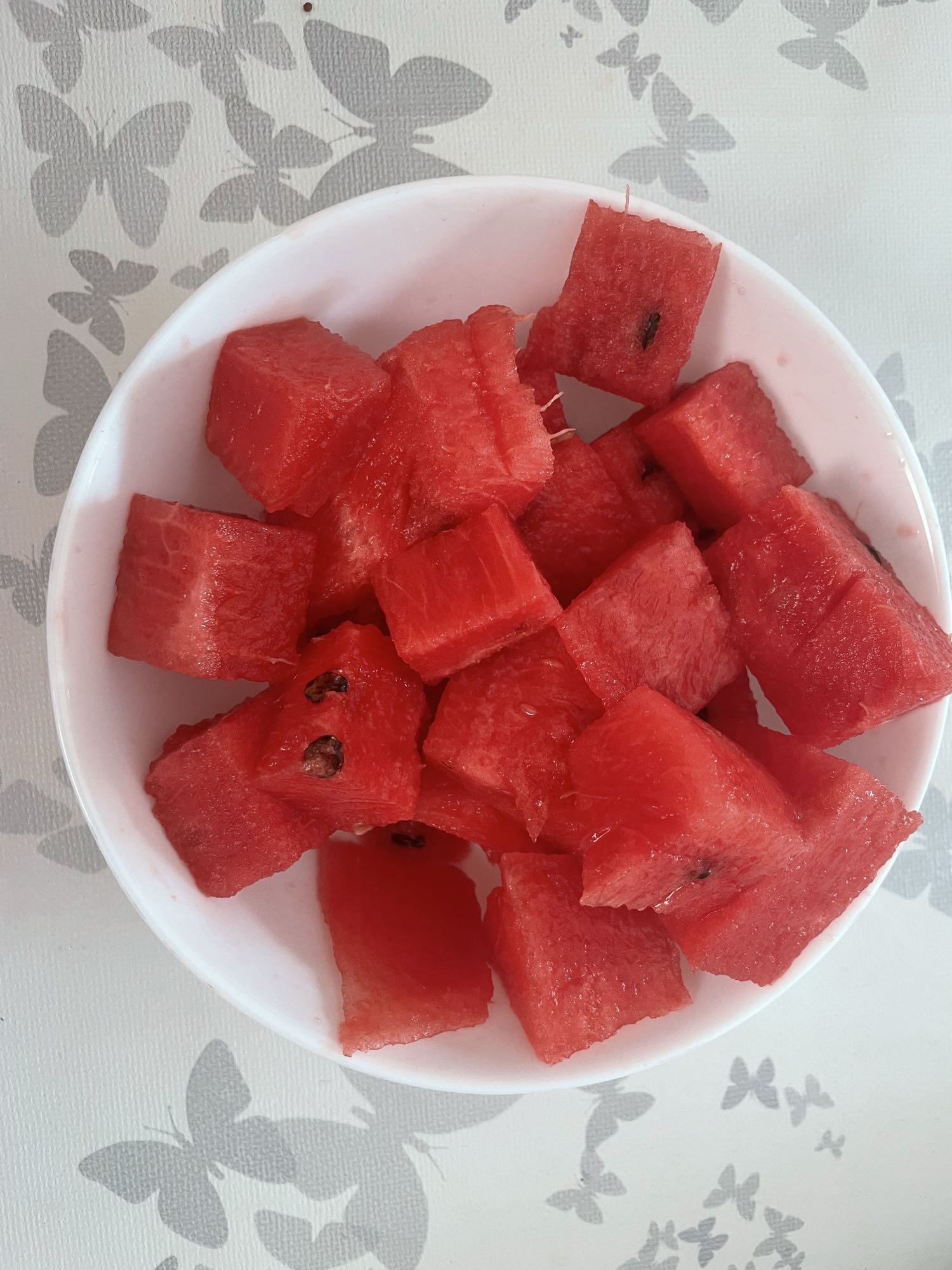 Wassermelonenwürfel