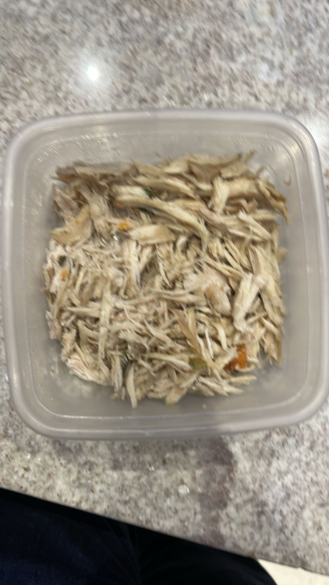 Frango desfiado simples