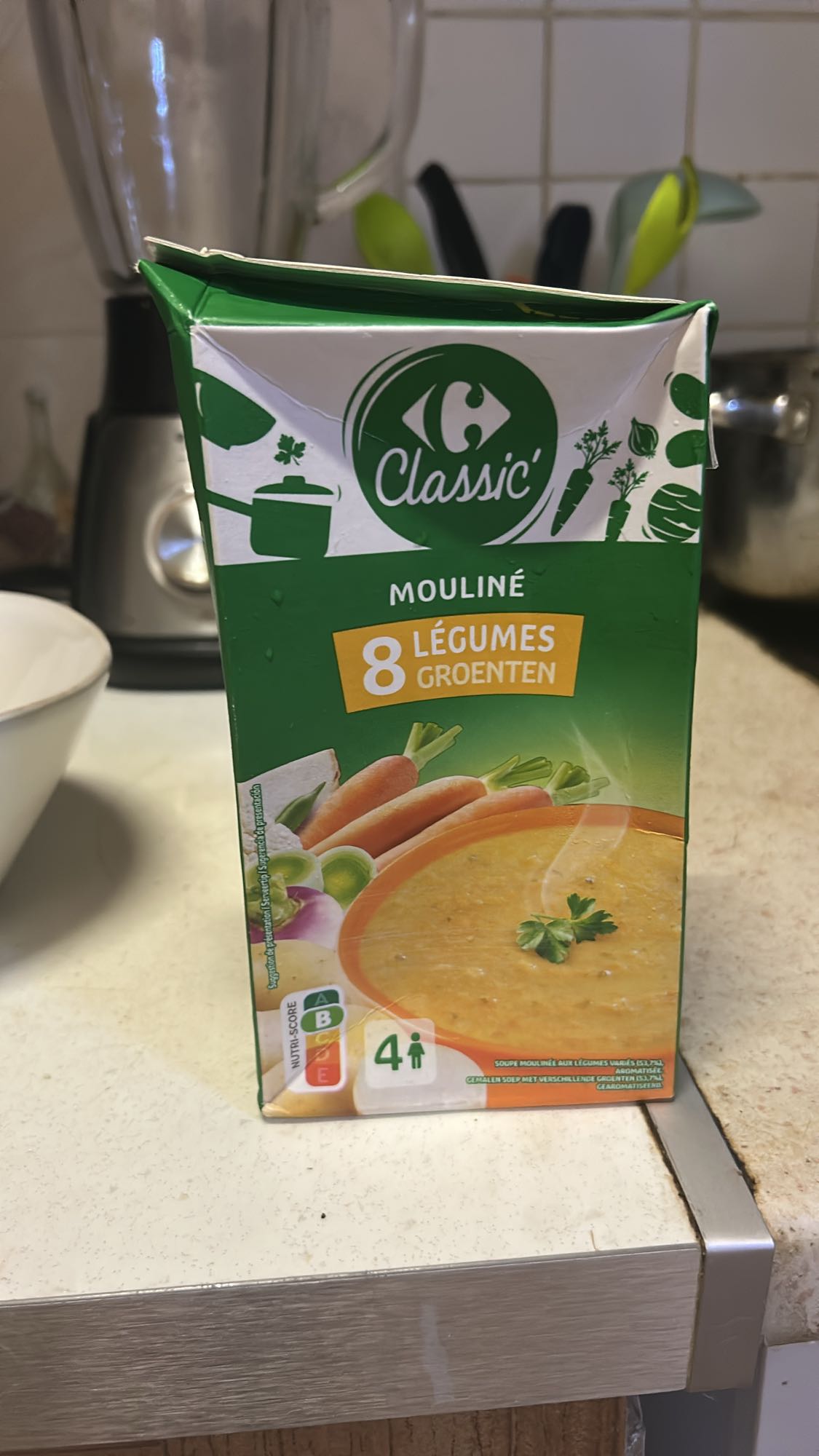 Soupe 8 légumes moulinée