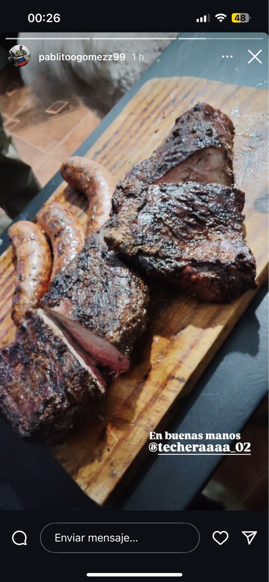 asado y chorizo