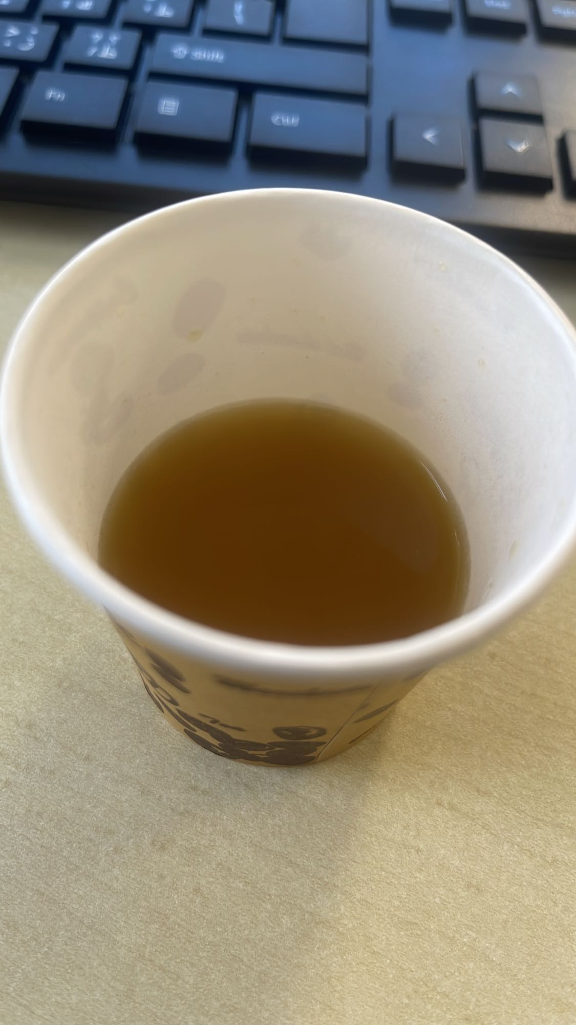 black tea (no sugar)