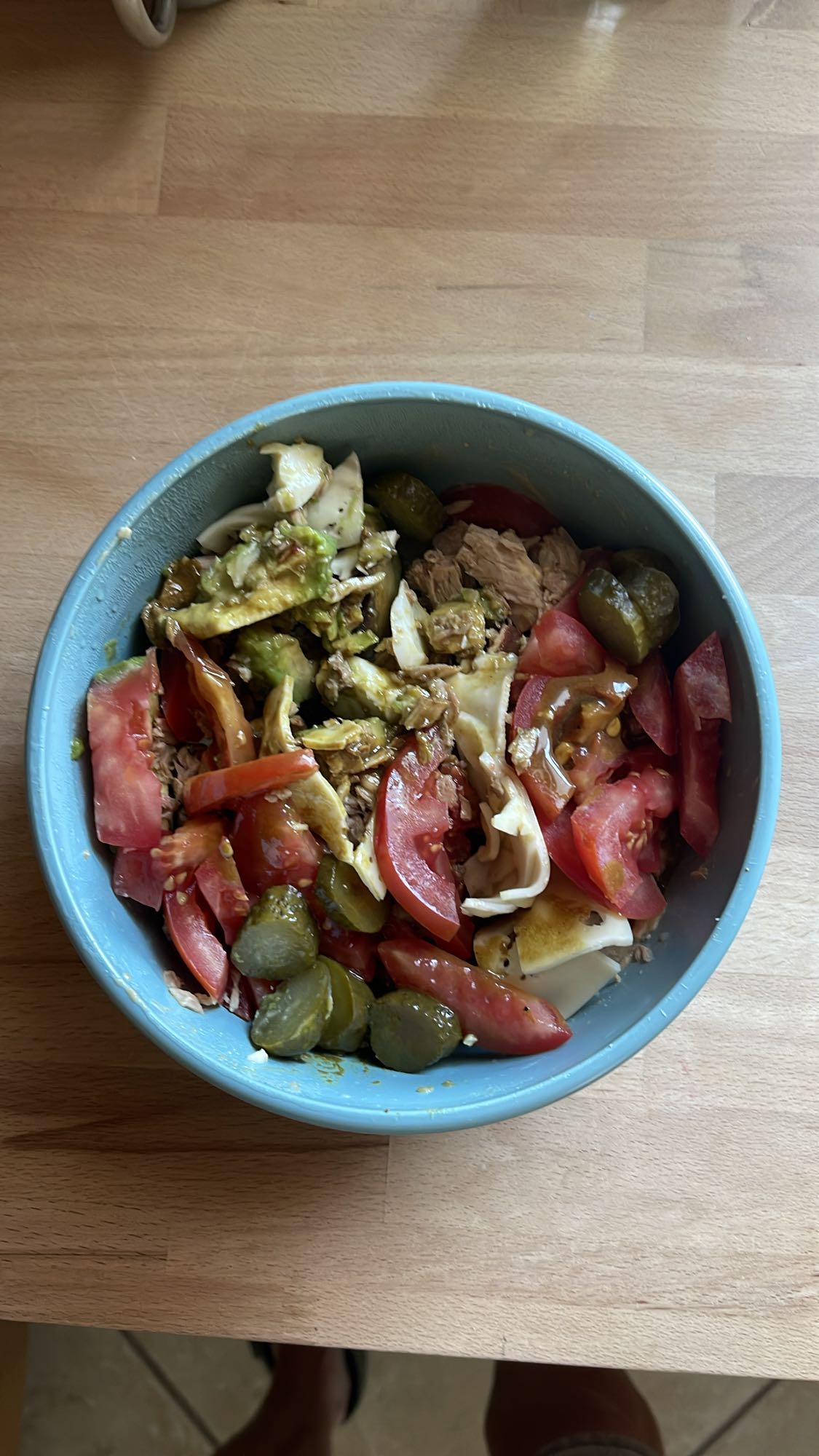 Tonijnsalade met groenten