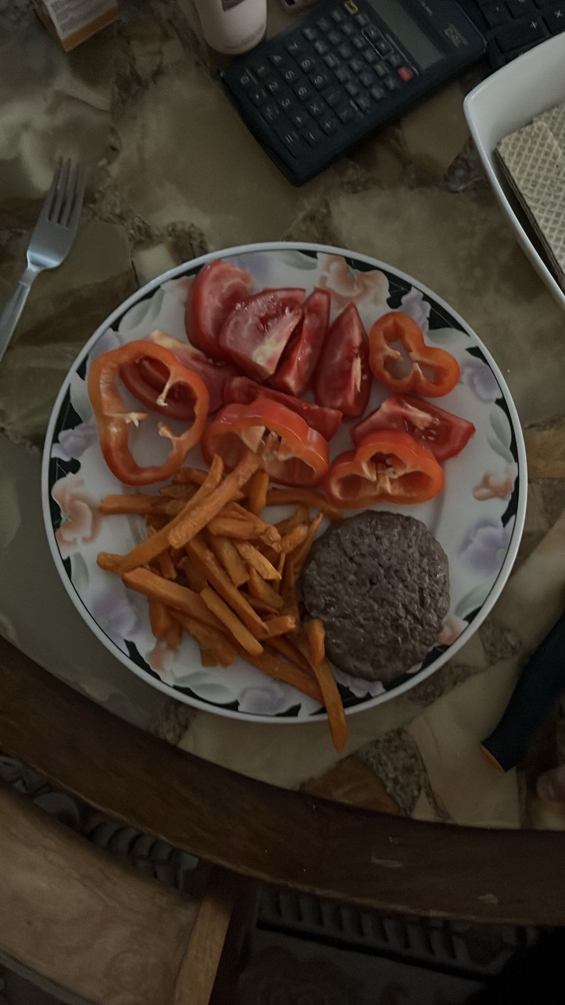 Hamburguesa con verduras