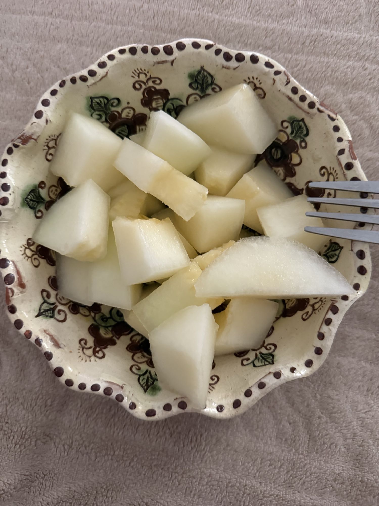 Honeydew melon bowl