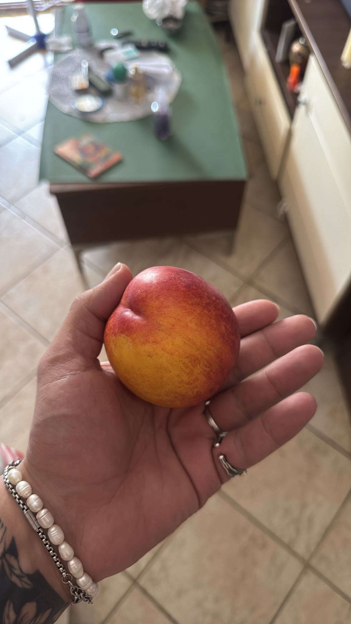 Fresh nectarine snack