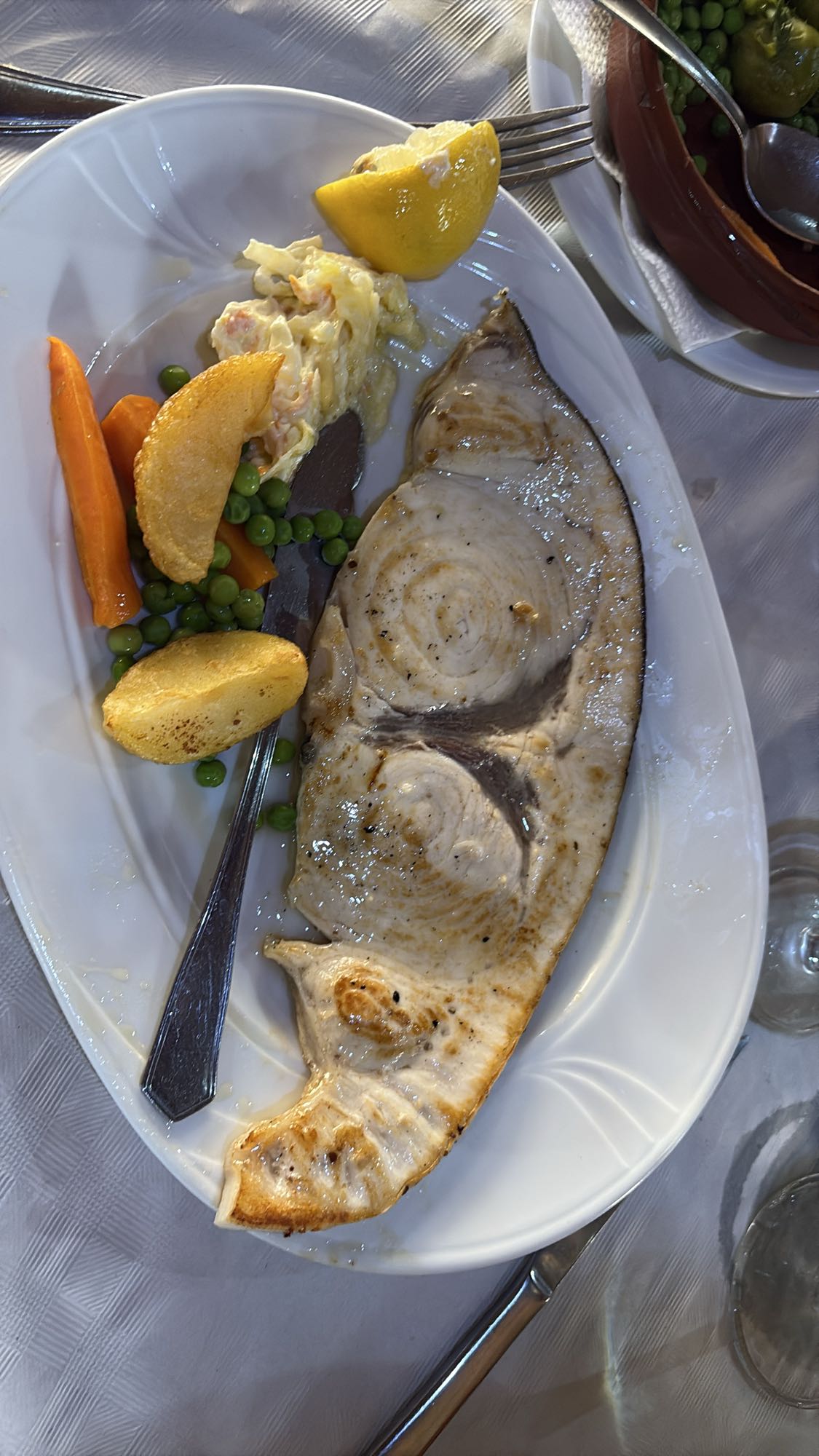 Grilled Swordfish Plate